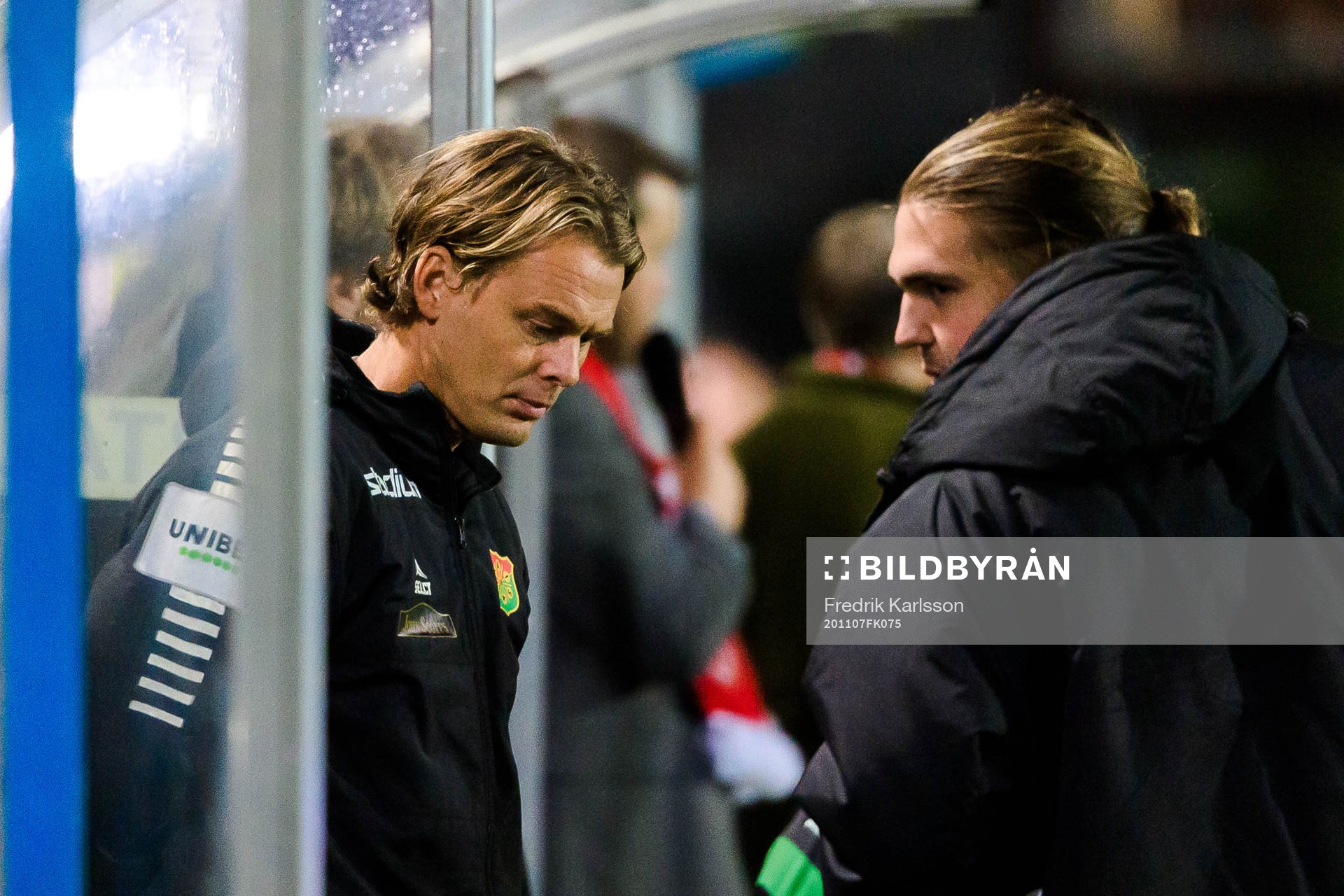 GAIS assisterande tränare Fredrik Holmberg deppar