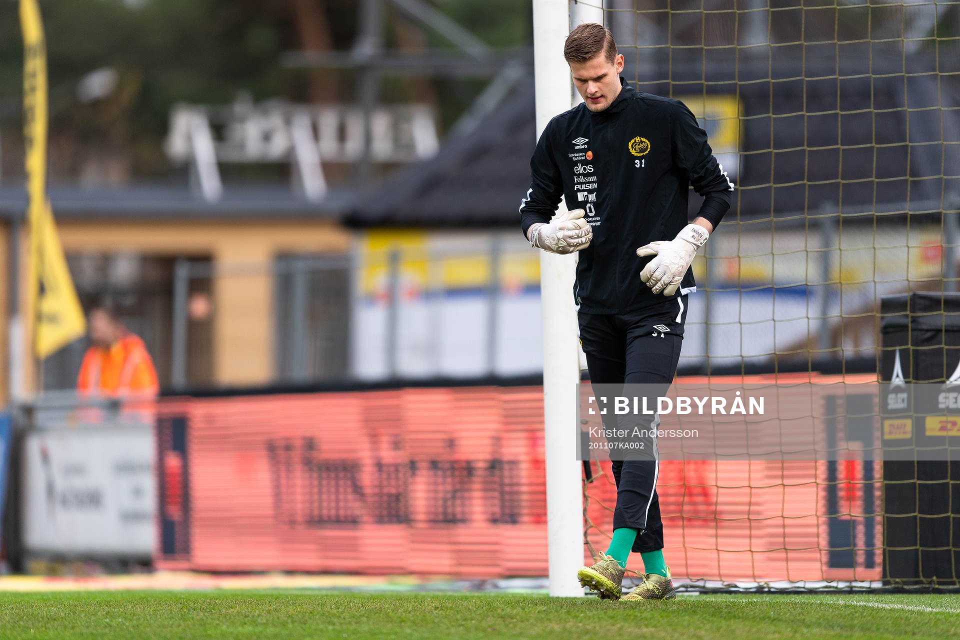 Elfsborgs målvakt Tim Rönning före fotbollsmatchen i