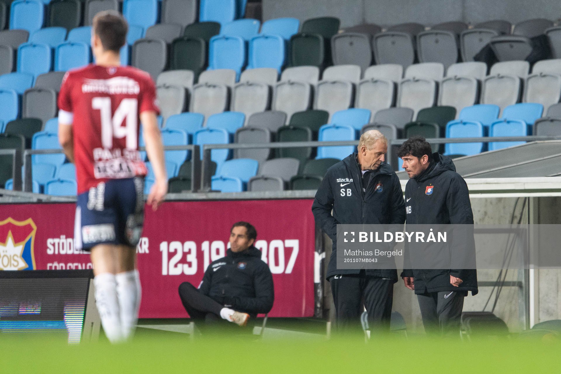 Örgrytes tränare Sören Börjesson och tränare Miguel