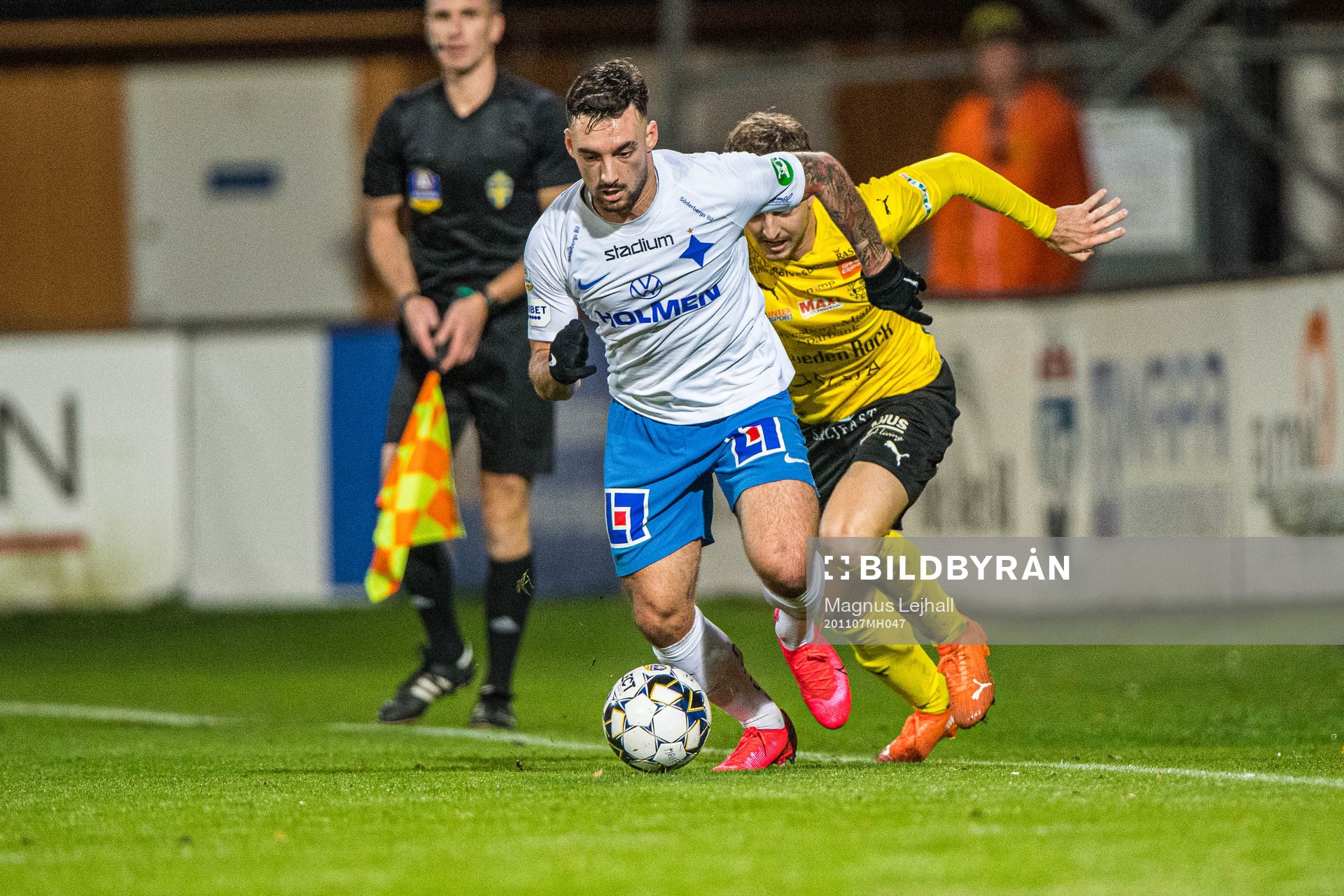 IFK Norrköpings Sead Haksabanovic  och Mjällbys Joel