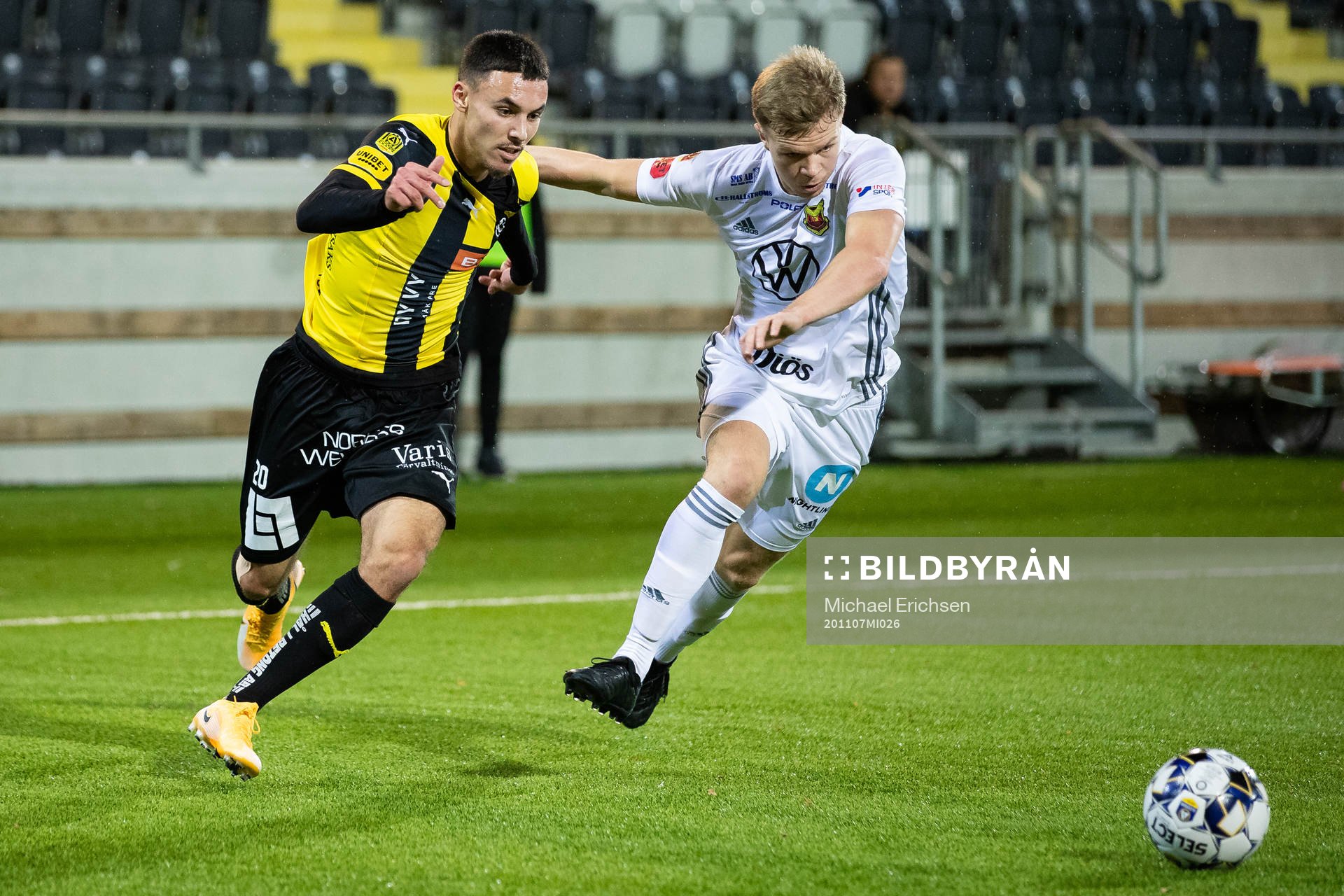 Häckens Ali Youssef och Östersunds Eirik Haugan