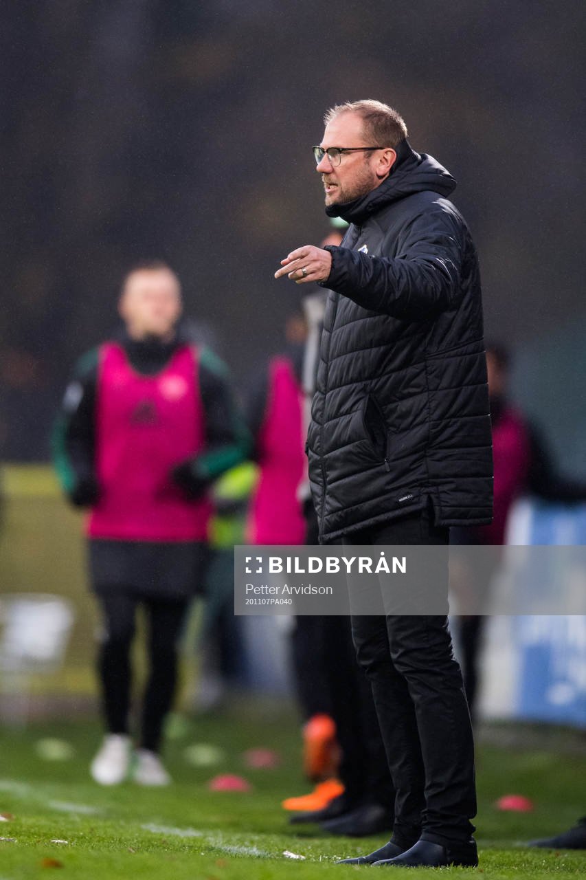 Halmstads tränare Magnus Haglund