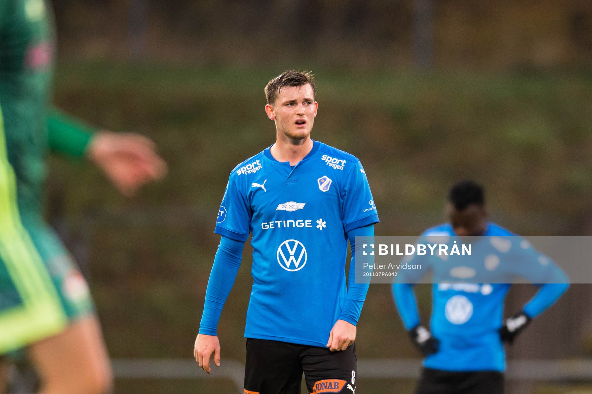 Halmstads Jonathan Svedberg deppar