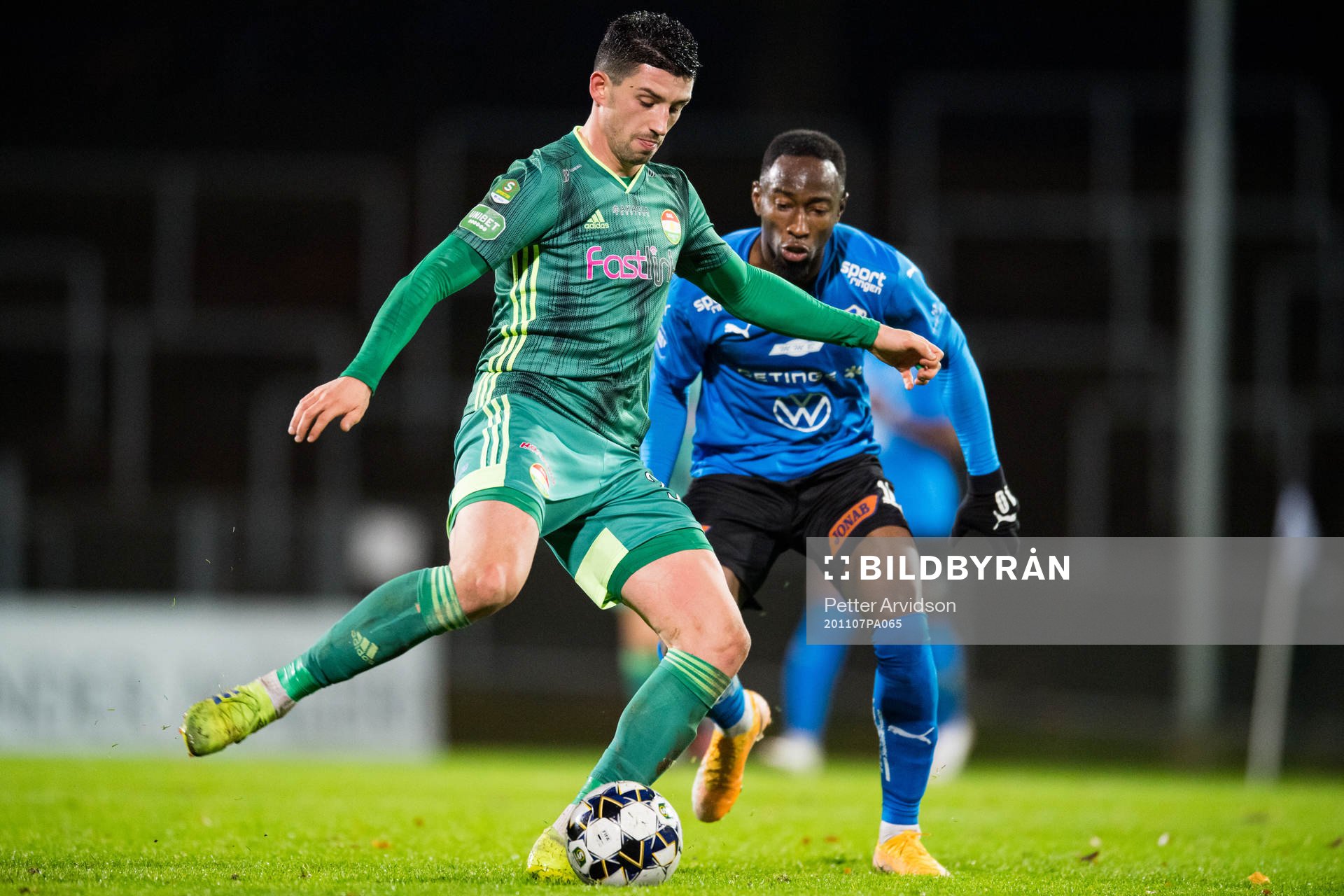 Dalkurds Irfan Jasarevic och Halmstads Sadat Karim