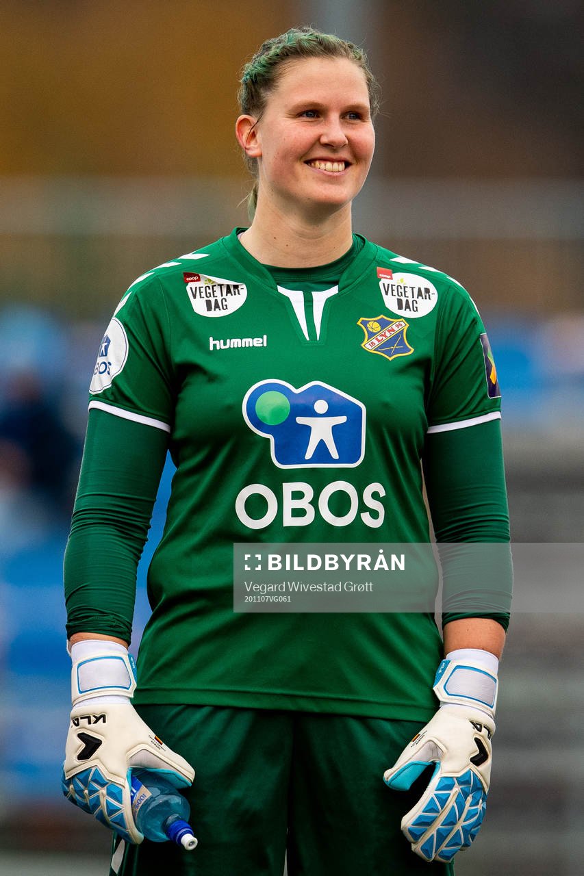 Goalkeeper Kirvil Odden Sundsfjord of Lyn