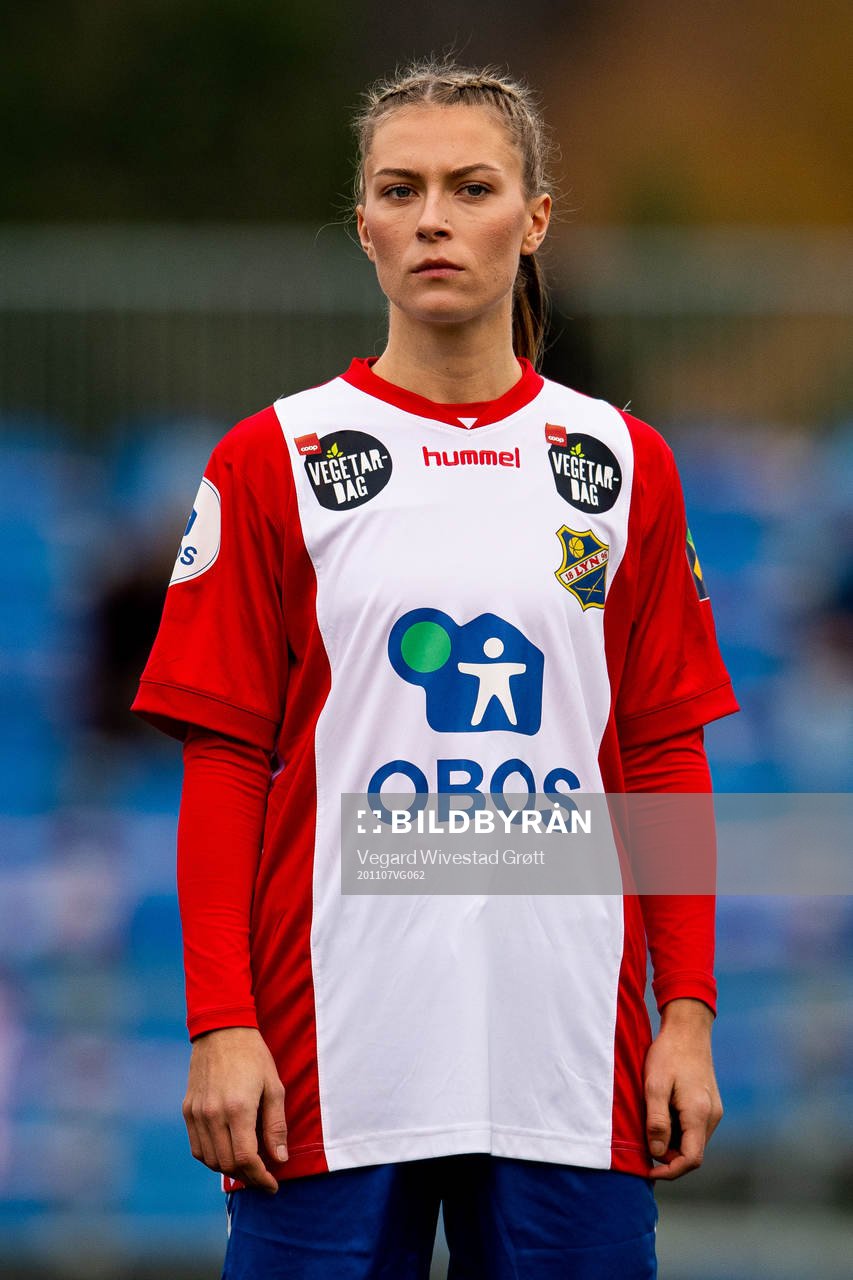 Mimmi Löfwenius Veum of Lyn ahead of the Toppserien football match between Lyn and Vålerenga on November 7, 2020 in Oslo.