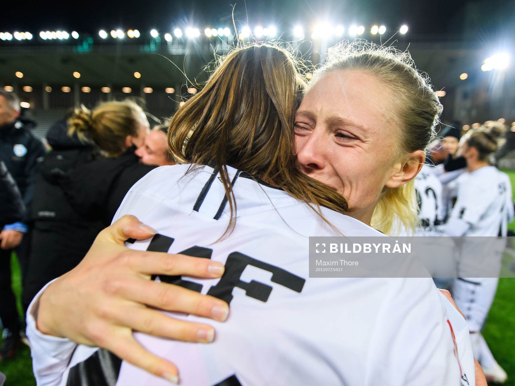 Göteborgs Rebecka Blomqvist jublar över SM-guldet