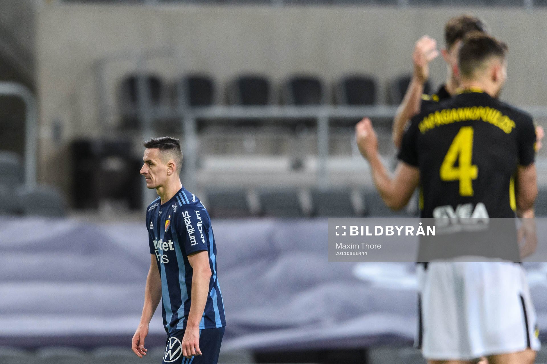 Djurgårdens Haris Radetinac deppar