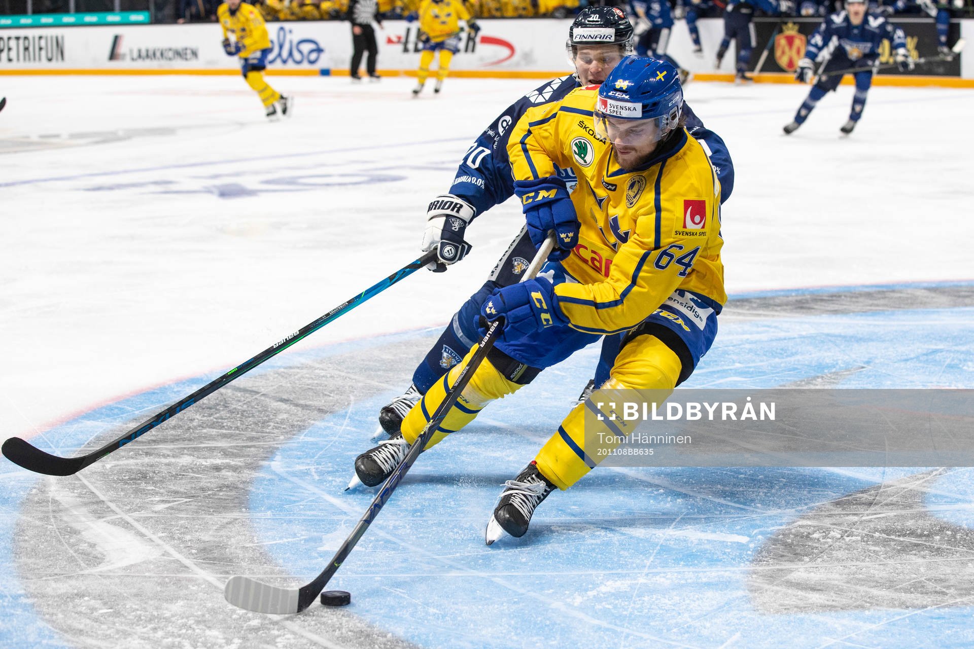 Kasper Björkqvist #20, FIN, Eric Martinsson #64, SWE