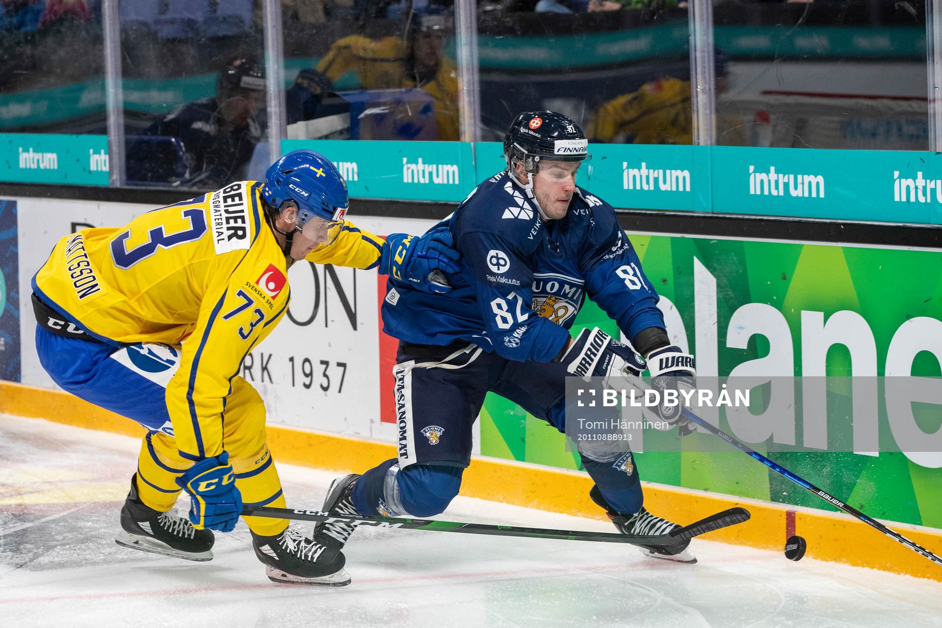 Adam Ollas Mattsson #73, SWE, Aleksi Saarela #82, FIN