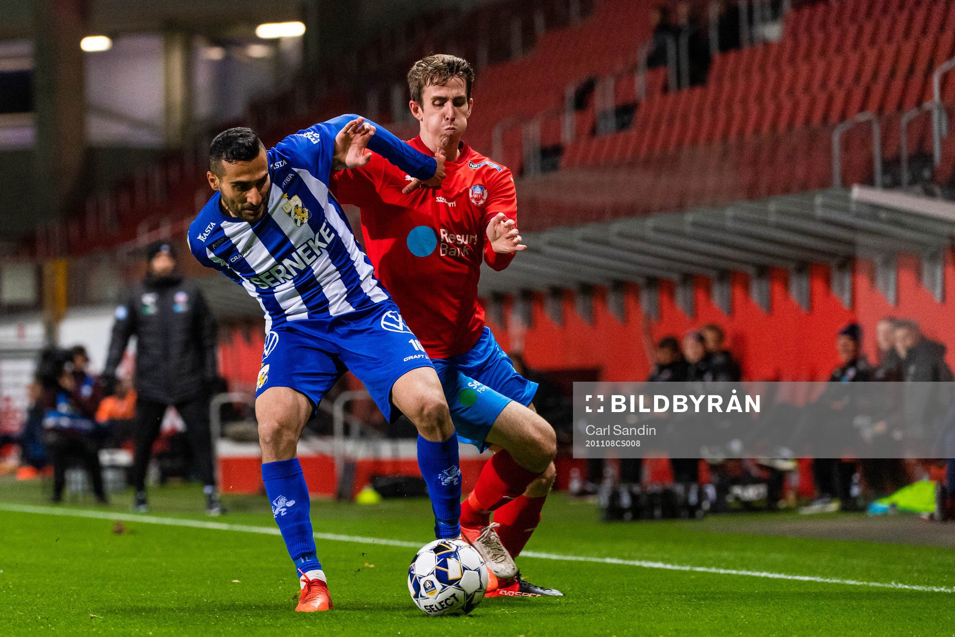 IFK Göteborg Sargon Abraham och Helsingborgs Adam Eriksson