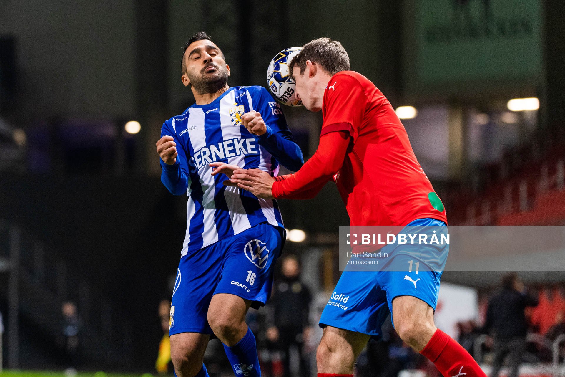 IFK Göteborg Sargon Abraham och Helsingborgs Adam Eriksson