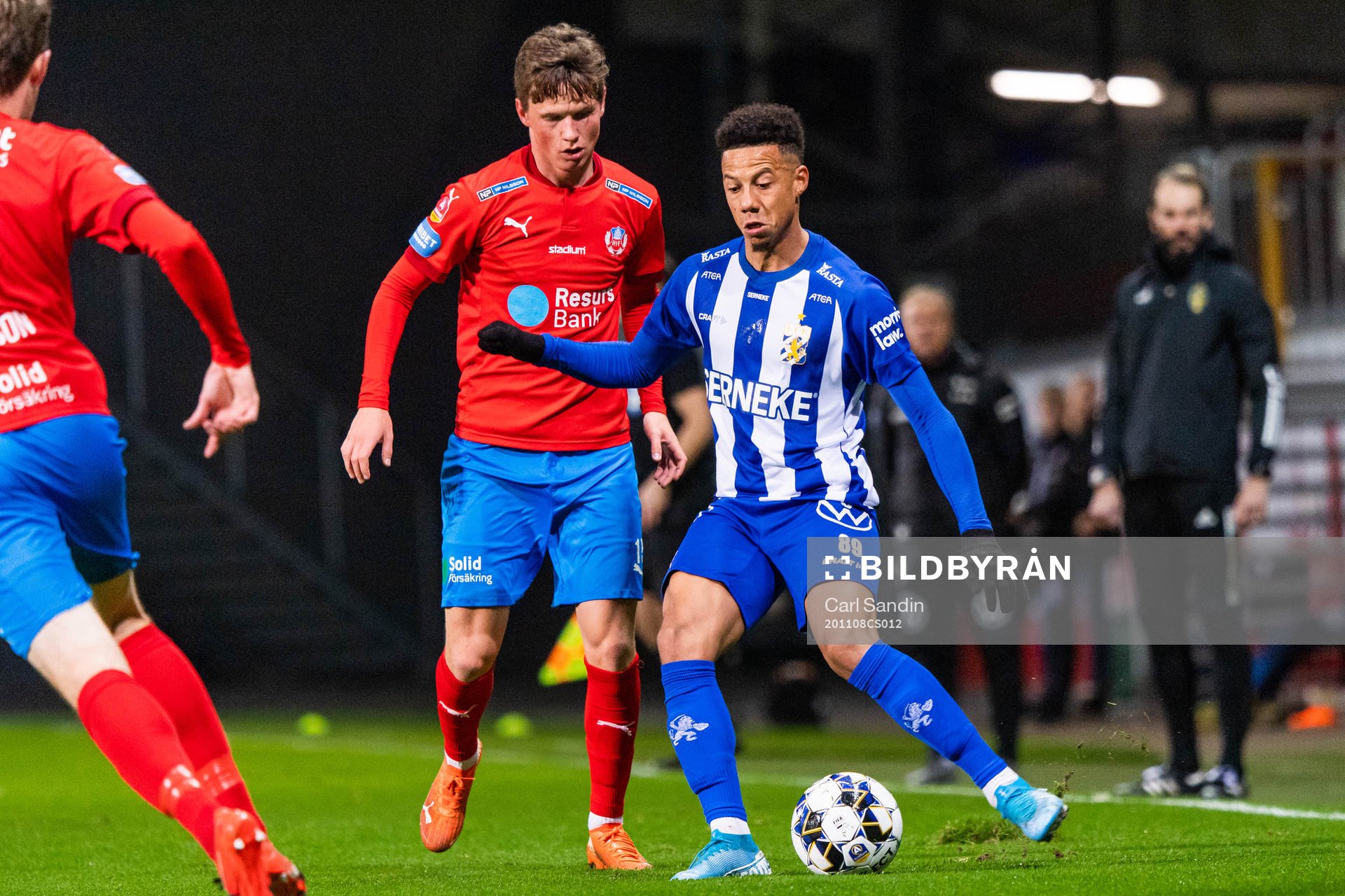 Helsingborgs Max Svensson och IFK Göteborg Tobias Sana