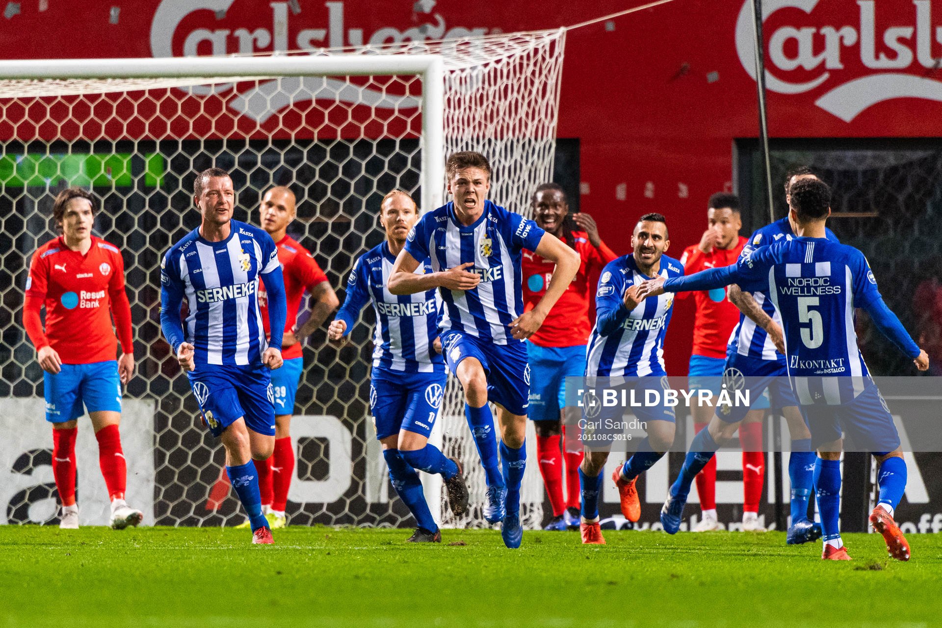 IFK Göteborg Emil Holm jublar med lagkamrater