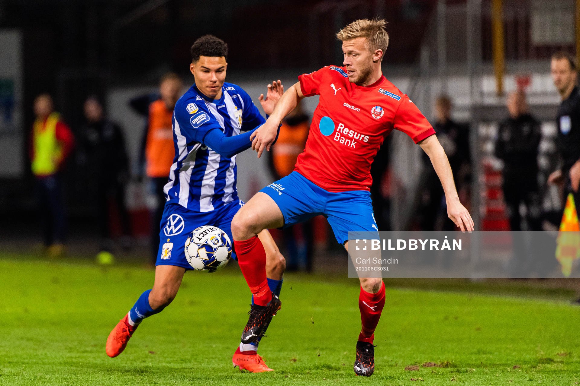 IFK Göteborg Alexander Jallow och Helsingborgs Andreas