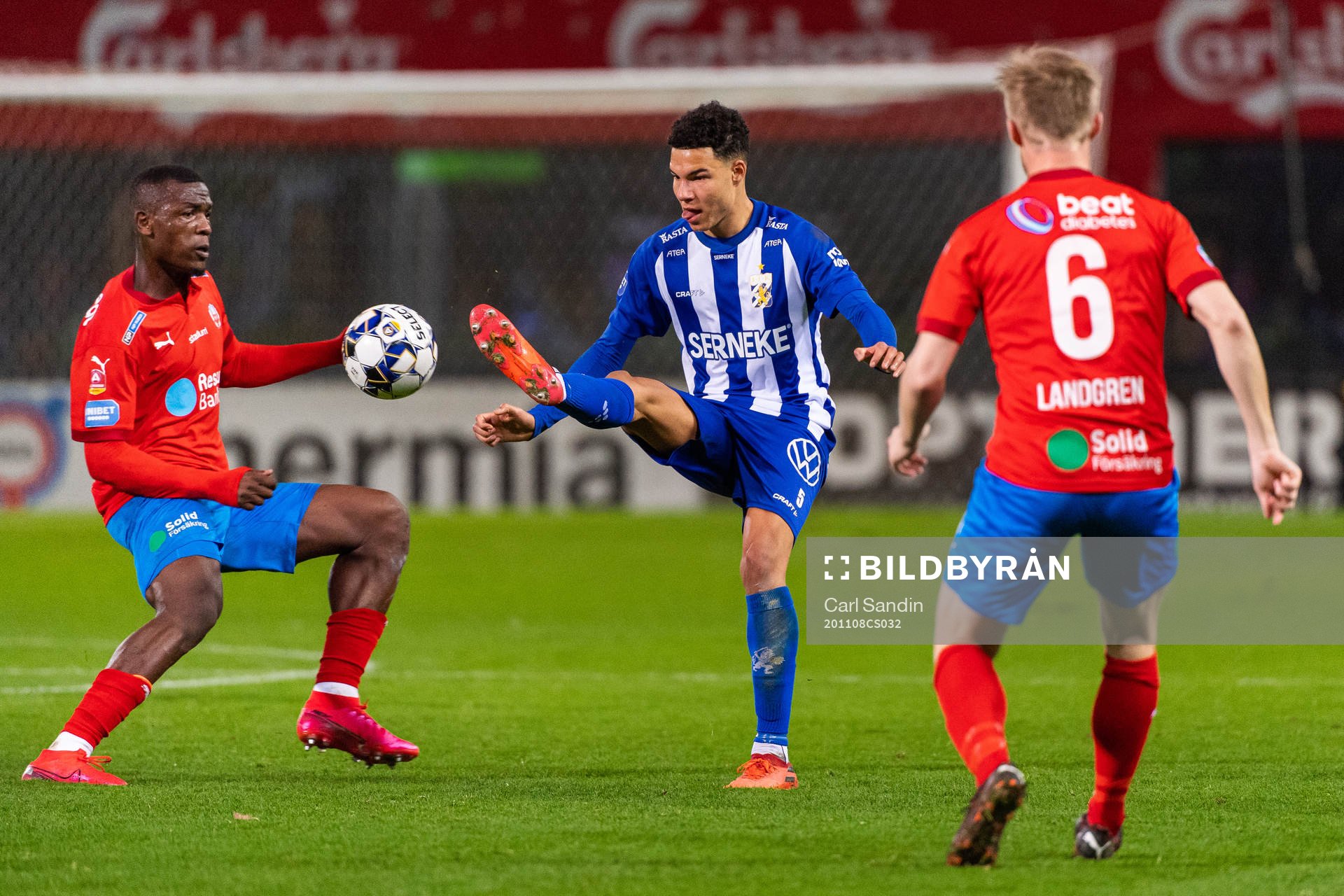 Helsingborgs Alhaji Gero och IFK Göteborg Alexander Jallow