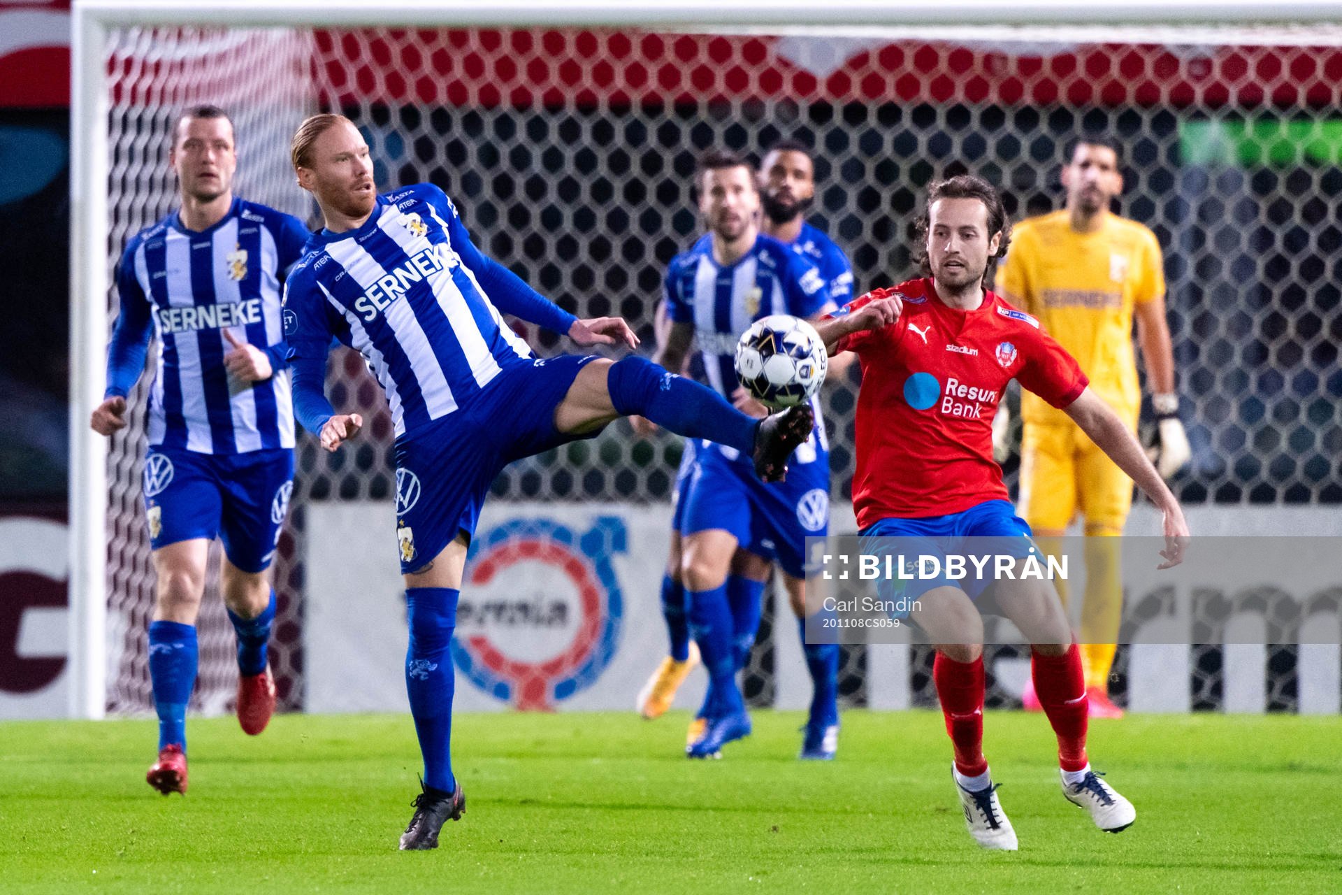 IFK Göteborg Alexander Farnerud och Helsingborgs Mikkel