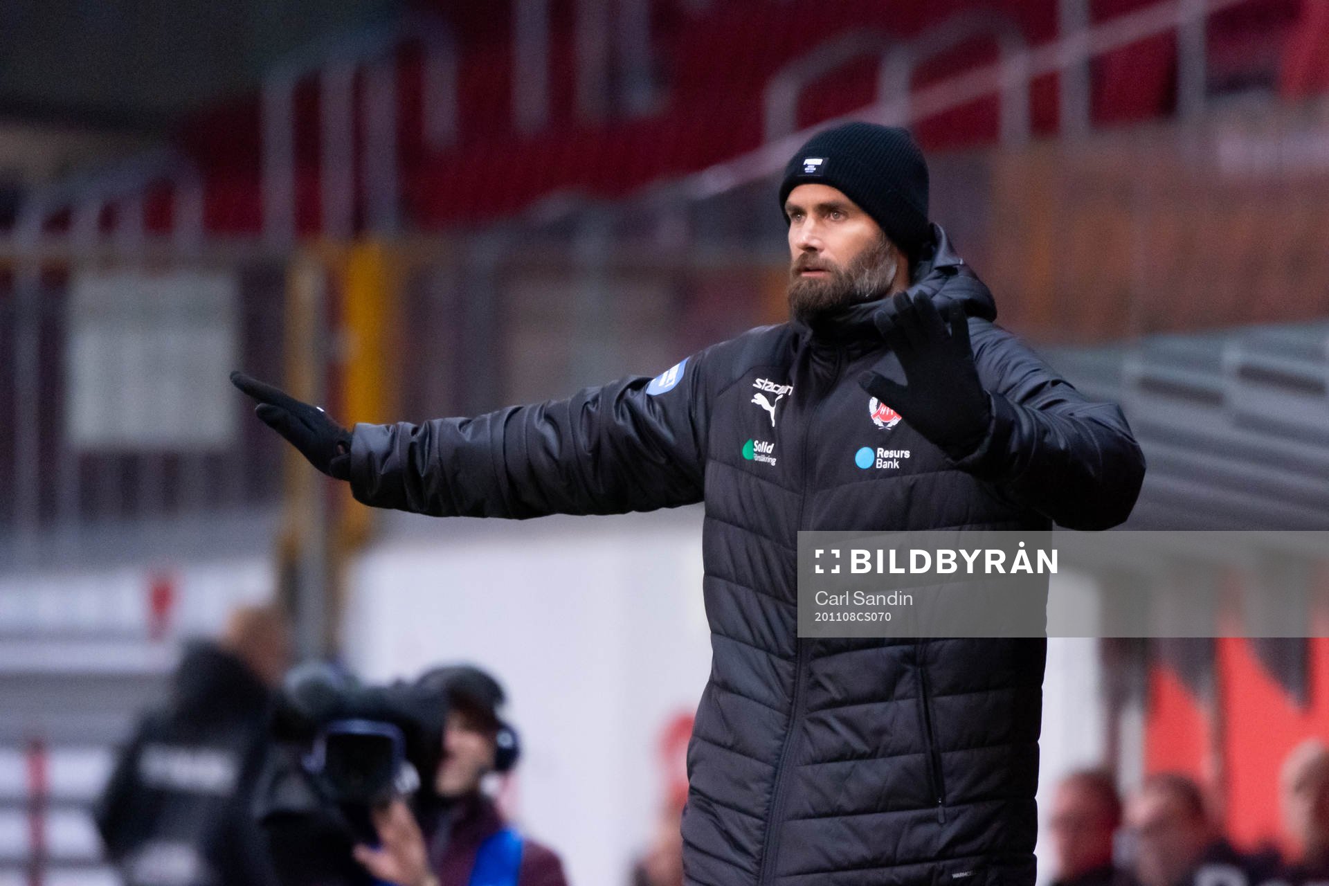 Helsingborgs tränare Olof Mellberg