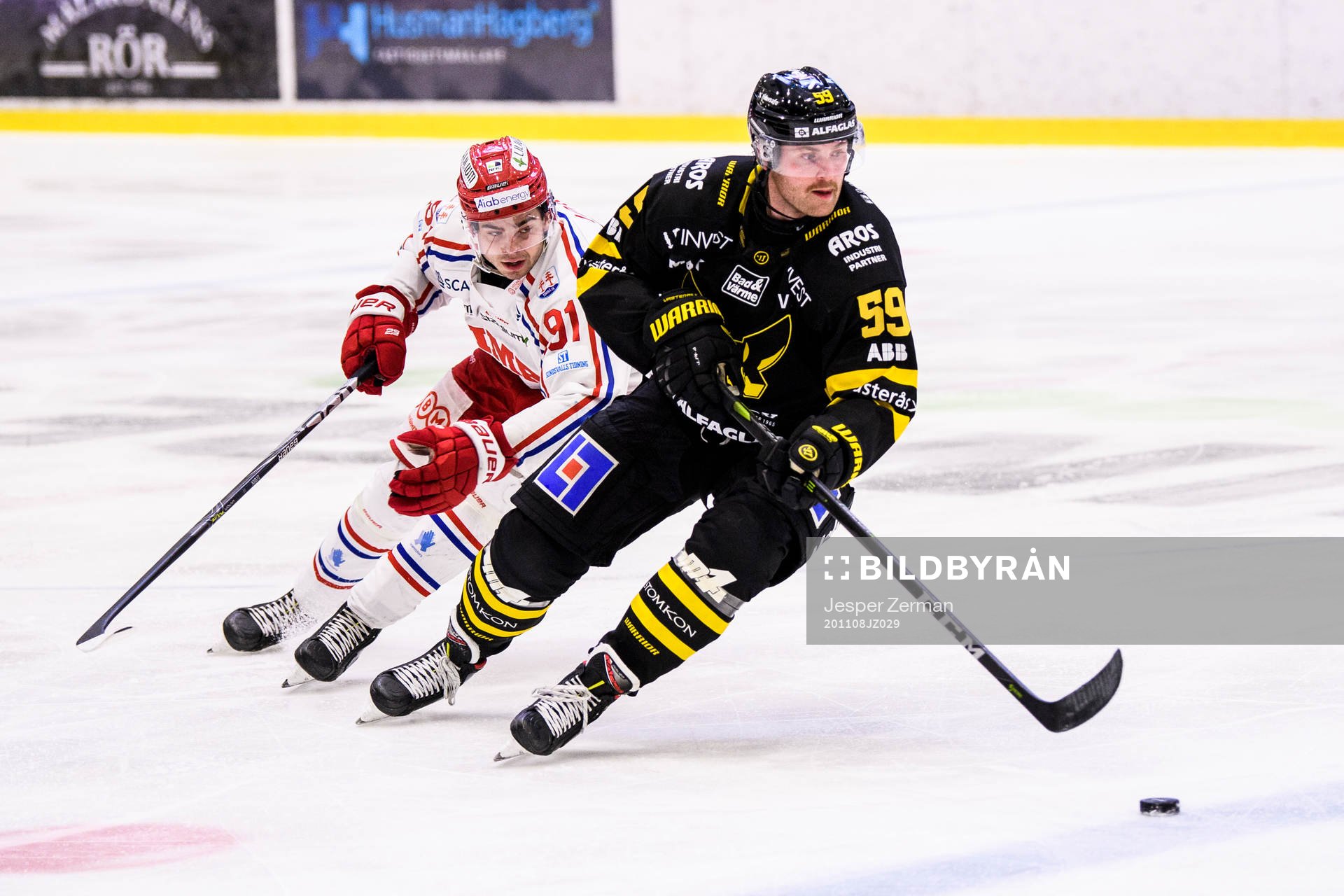 Timrås Viktor Lodin  och Västerås Anton Mylläri