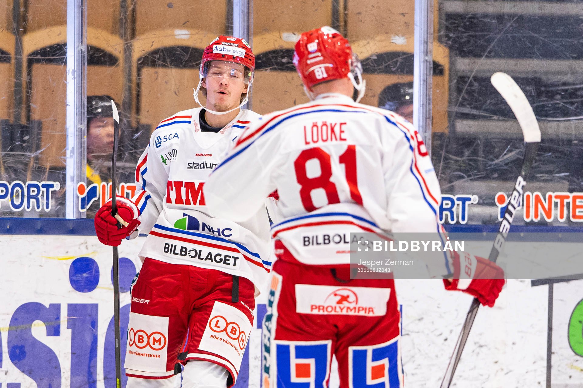 Timrås Jesper Boqvist och Jens Lööke jublar