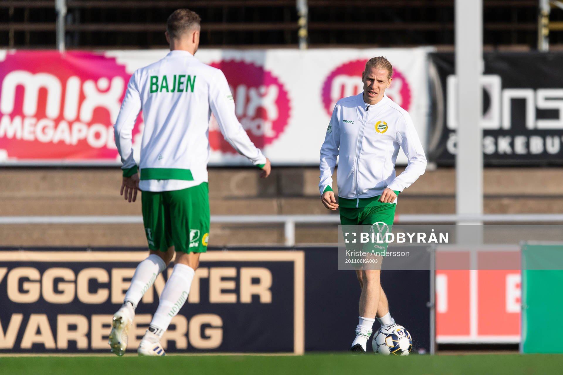Hammarbys Gustav Ludwigson före fotbollsmatchen i