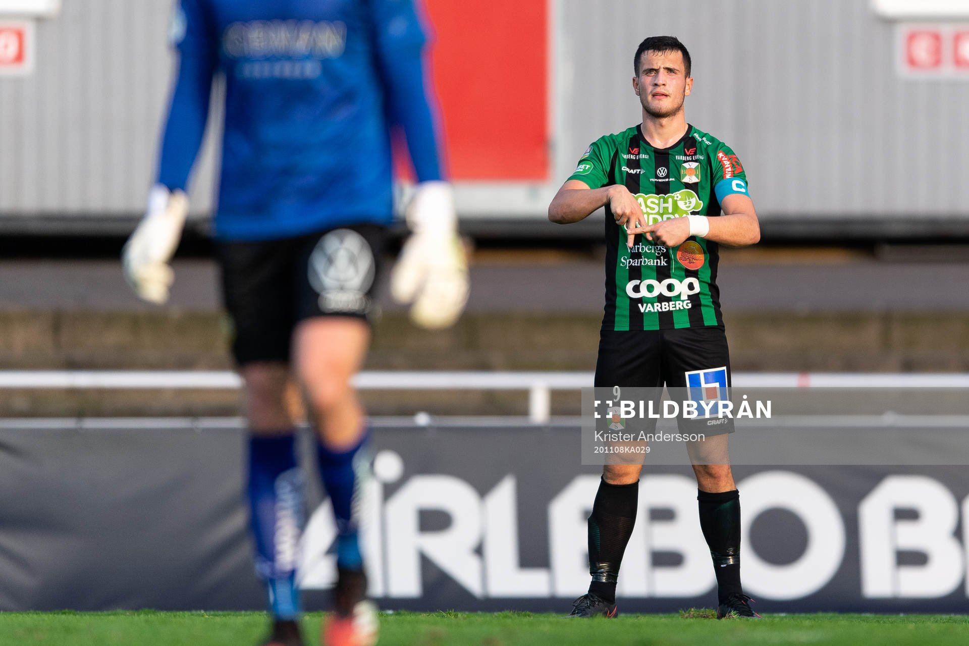 Varbergs Astrit Selmani jublar