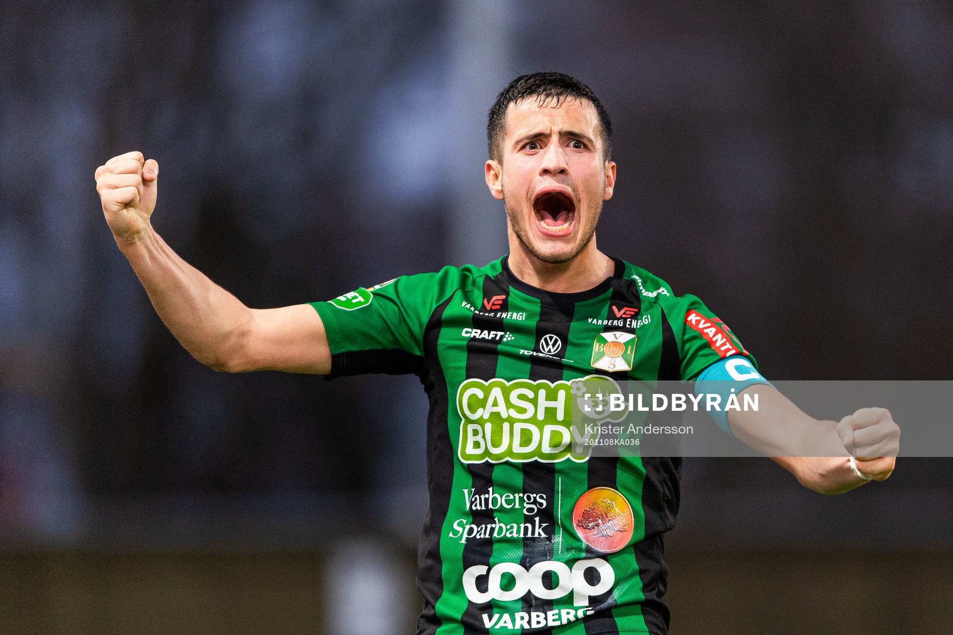 Varbergs Astrit Selmani jublar
