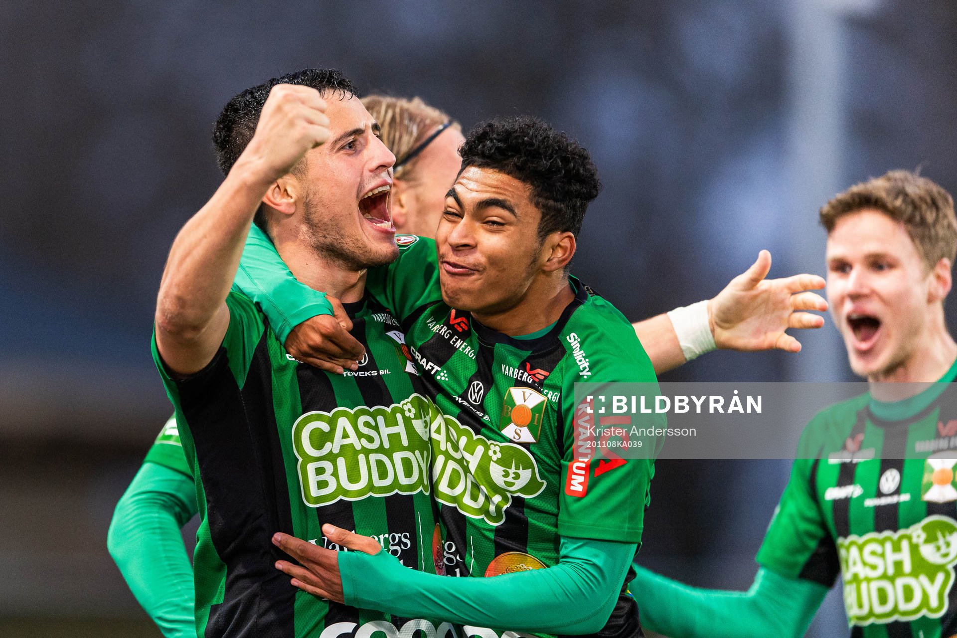 Varbergs Astrit Selmani jublar