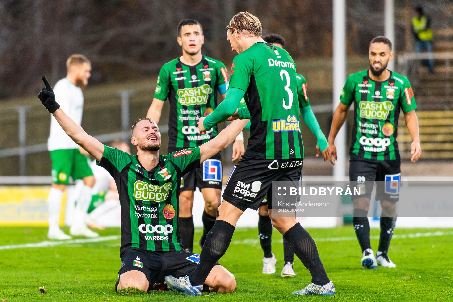 Varbergs Albert Ejupi jublar