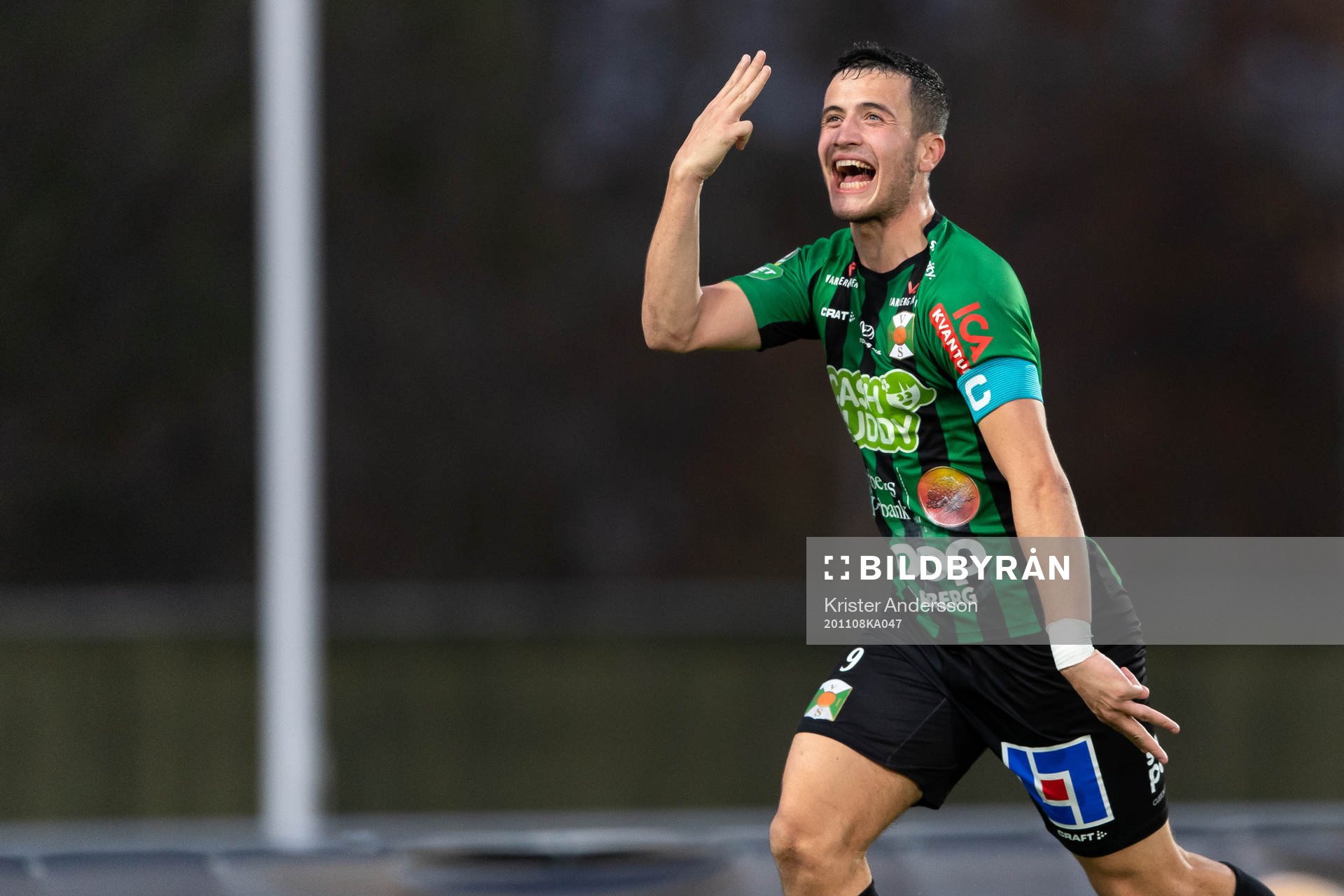Varbergs Astrit Selmani jublar