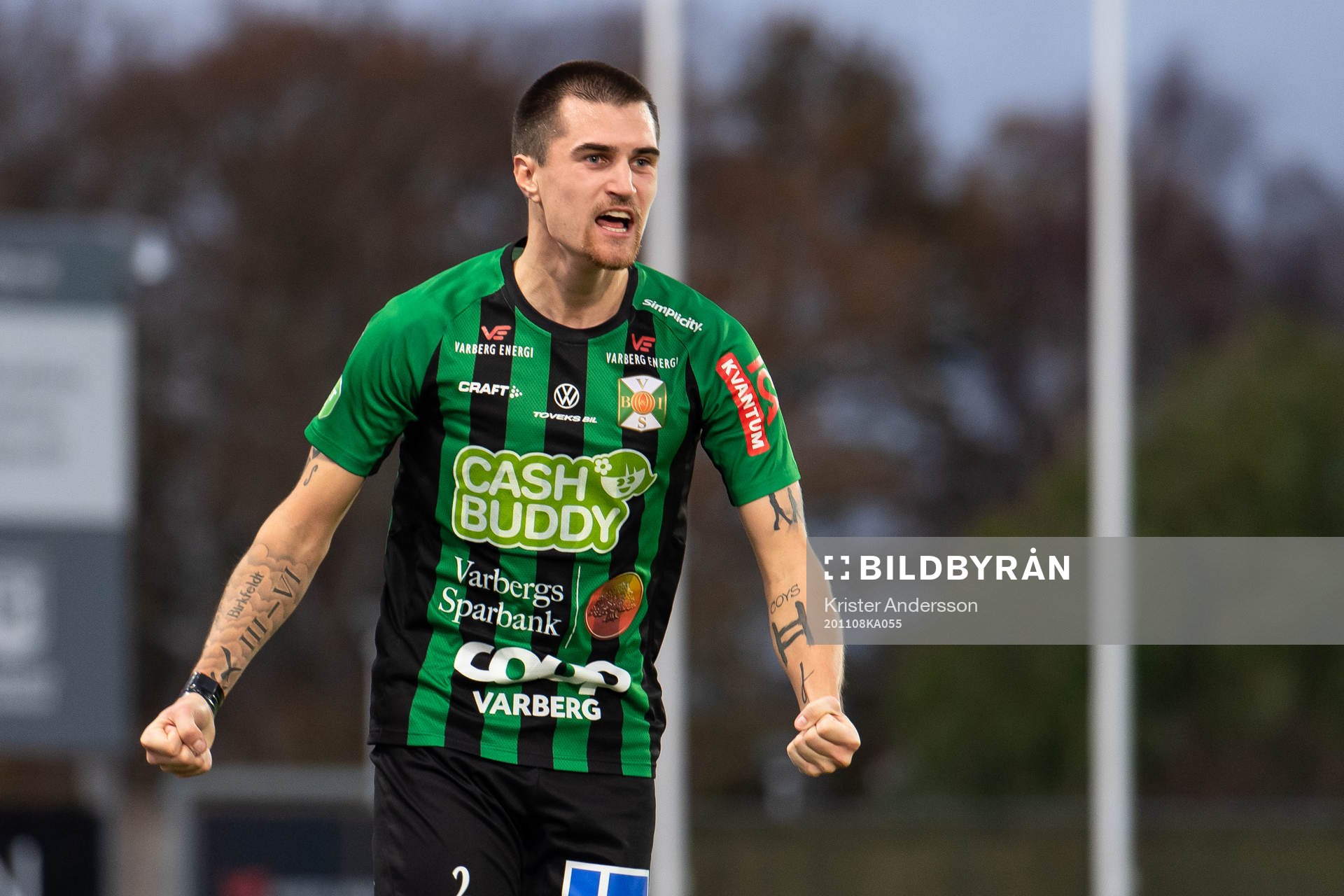 Varbergs Jon Birkfeldt jublar