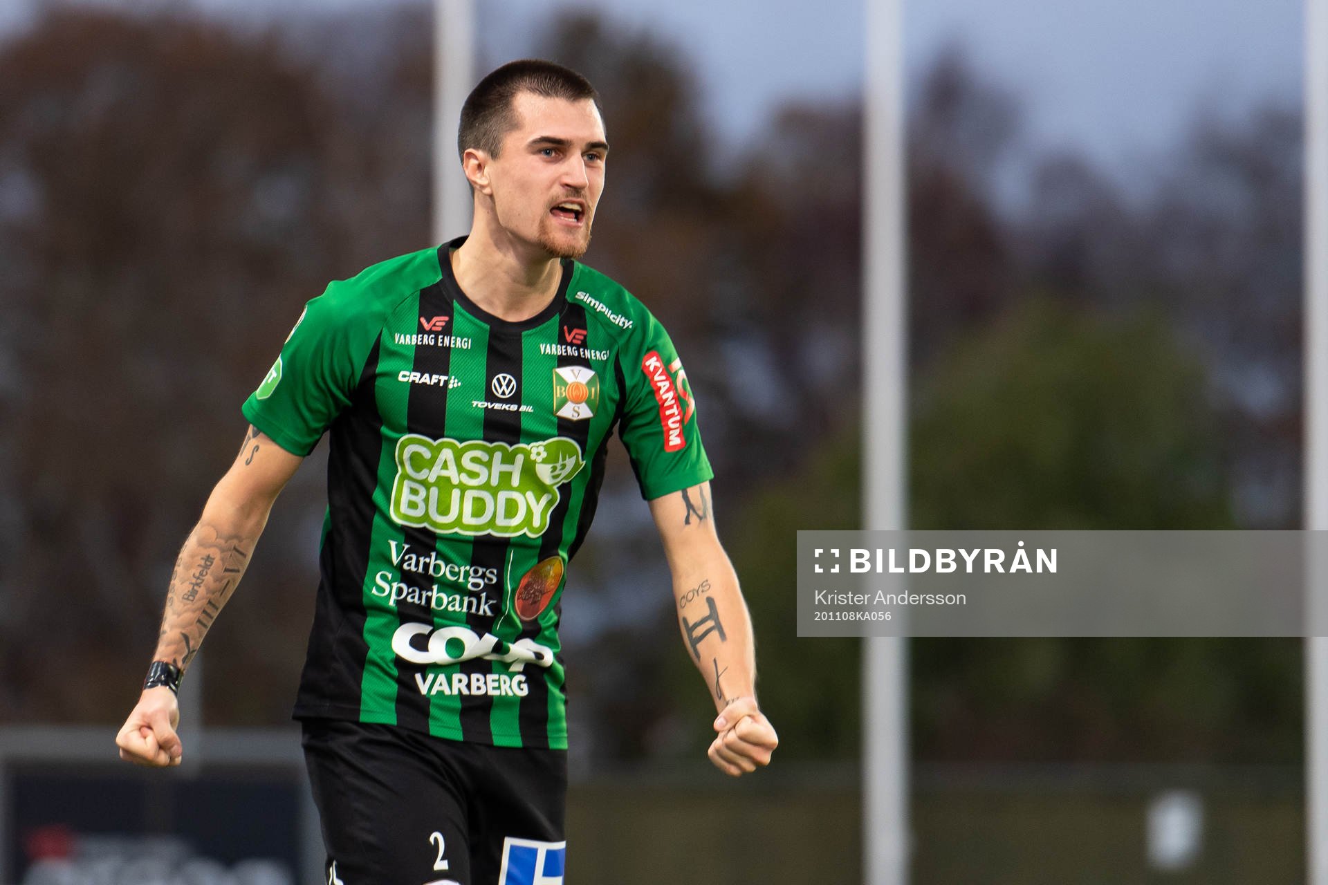 Varbergs Jon Birkfeldt jublar