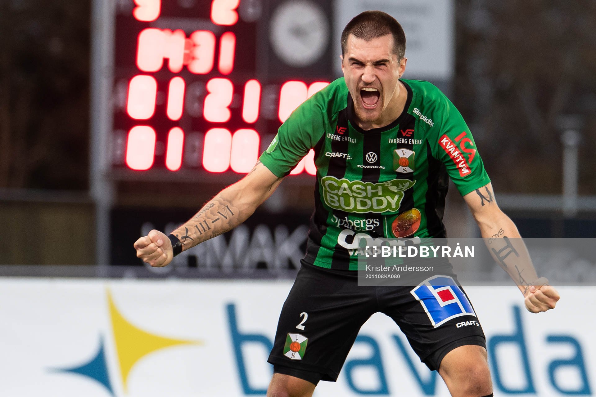 Varbergs Jon Birkfeldt jublar