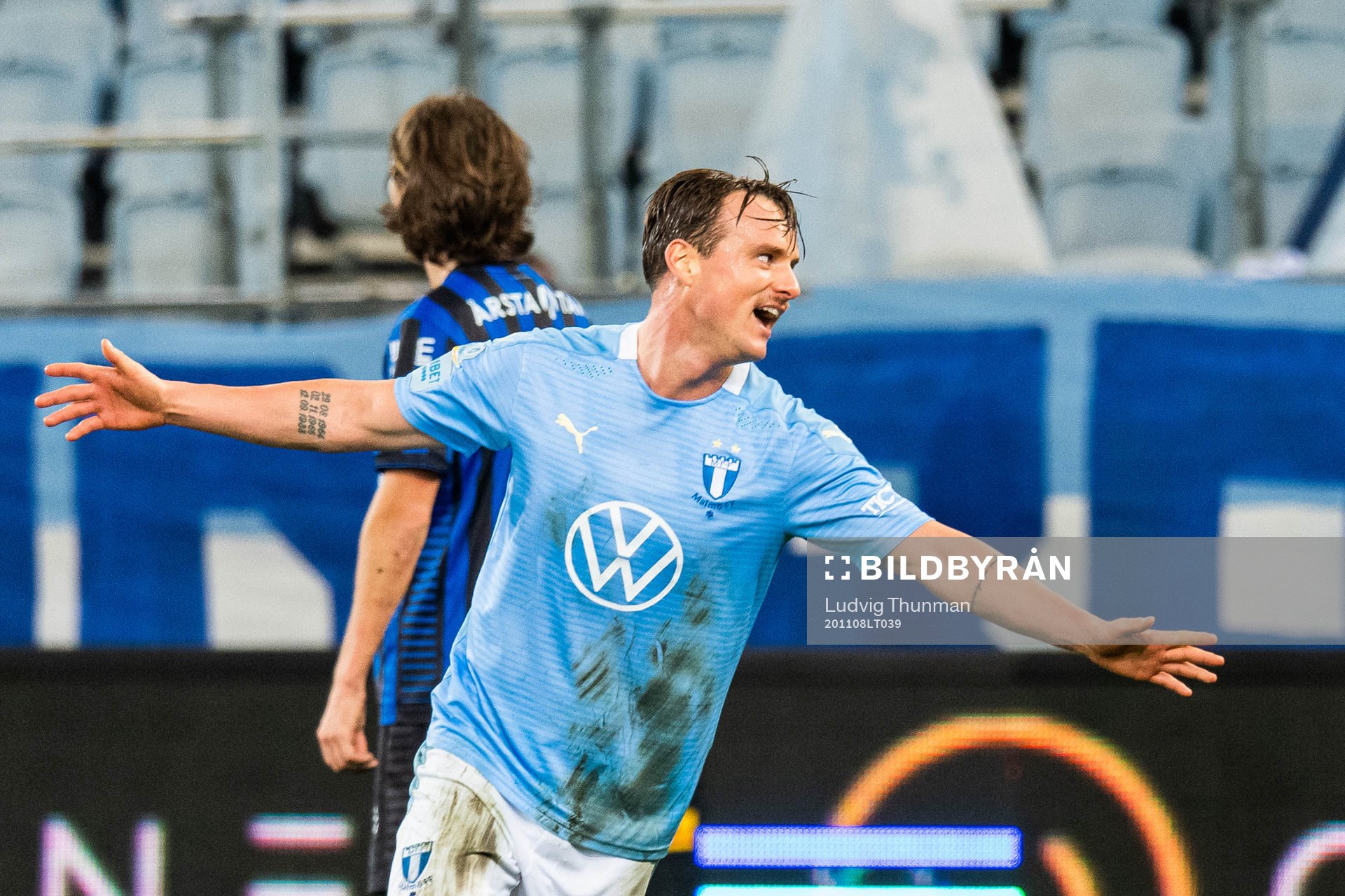 Malmö FFs Eric Larsson jublar