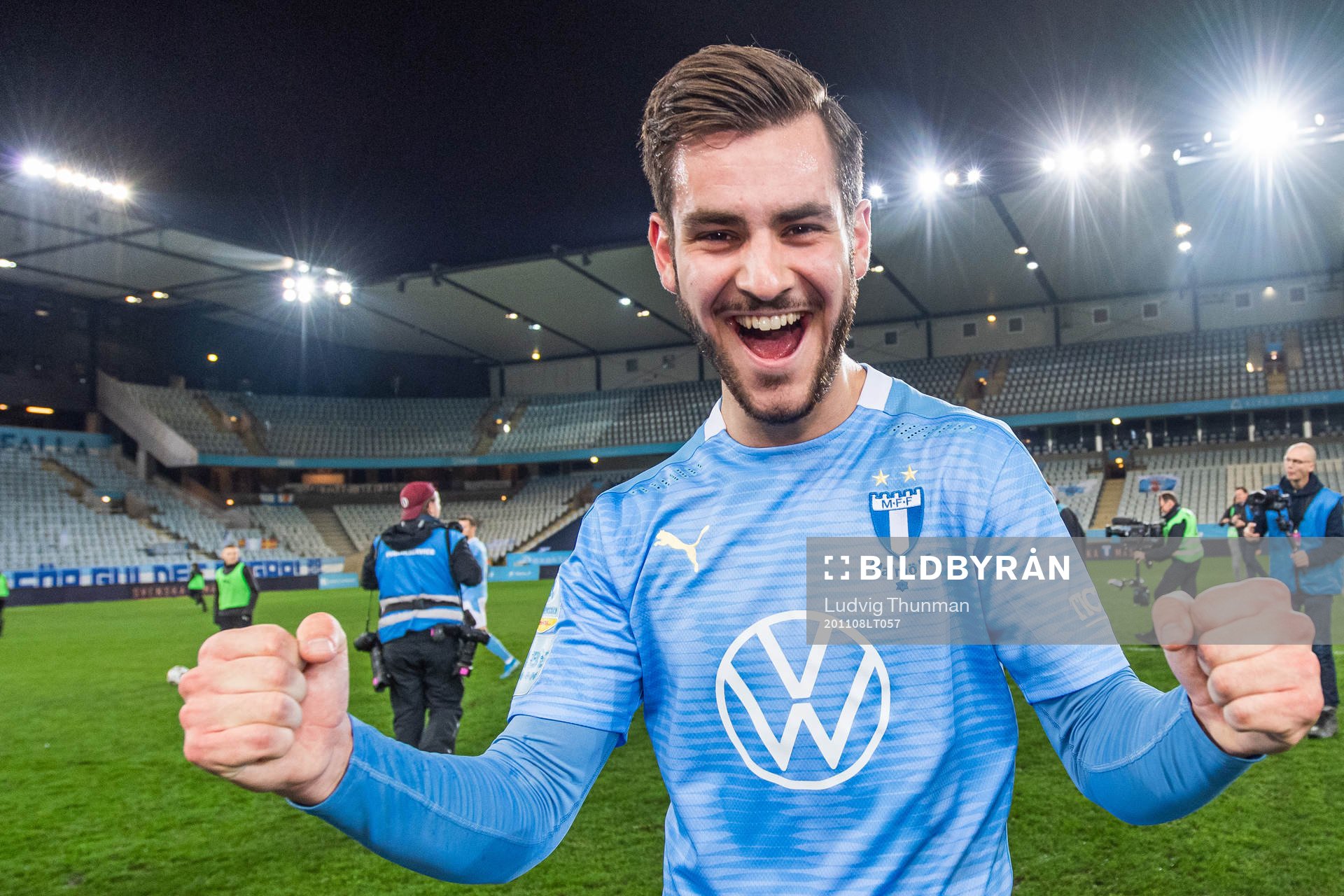 Malmö FFs Adi Nalic jublar över SM-guldet
