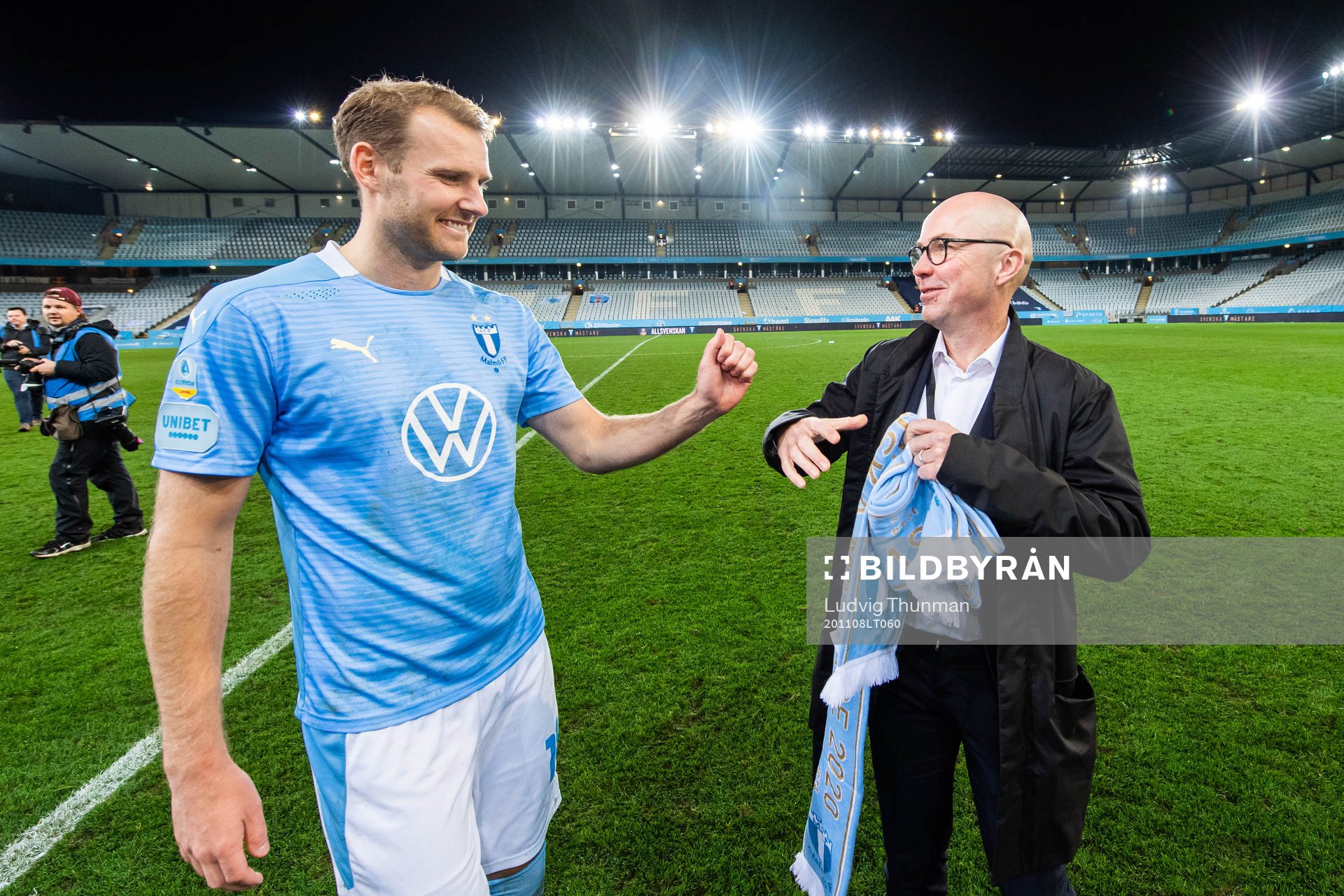 Malmö FFs Ola Toivonen jublar över SM-guldet