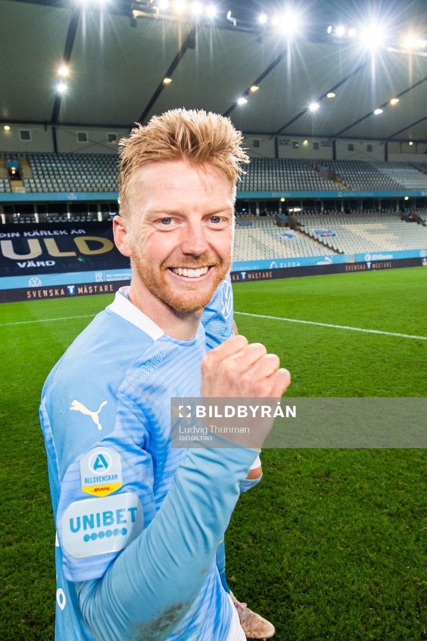 Malmö FFs Anders Christiansen jublar över SM-guldet