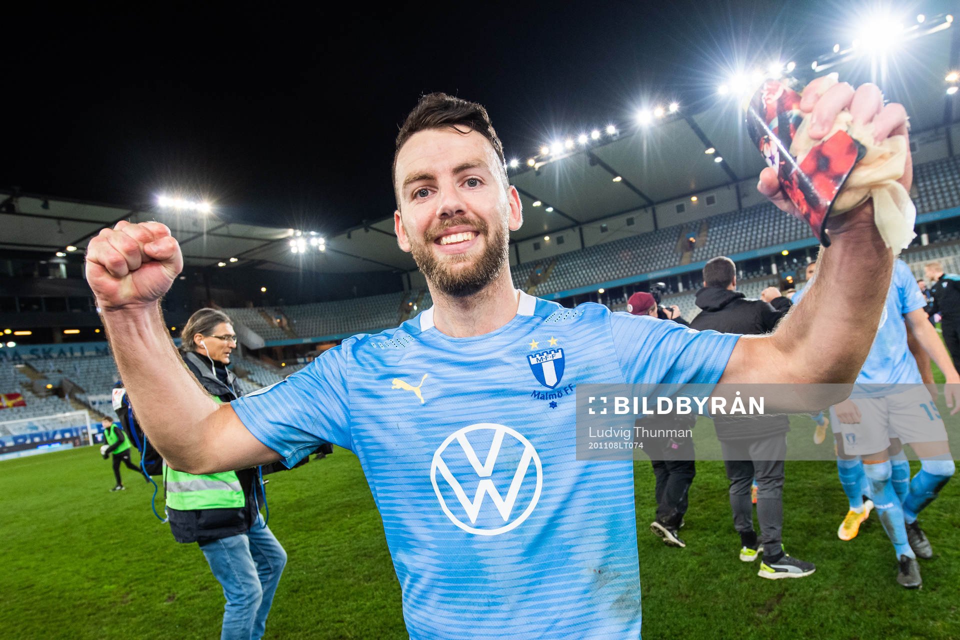 Malmö FFs Erdal Rakip jublar över SM-guldet