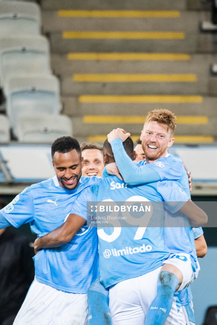Malmö FFs Isaac Kiese Thelin, Amin Sarr och Anders