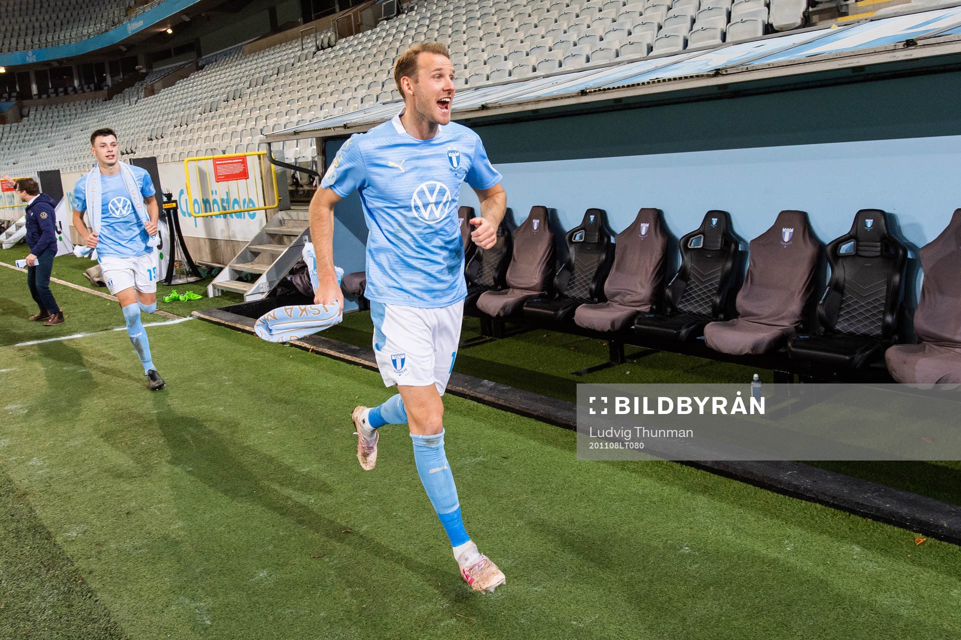 Malmö FFs Ola Toivonen jublar över SM-guldet