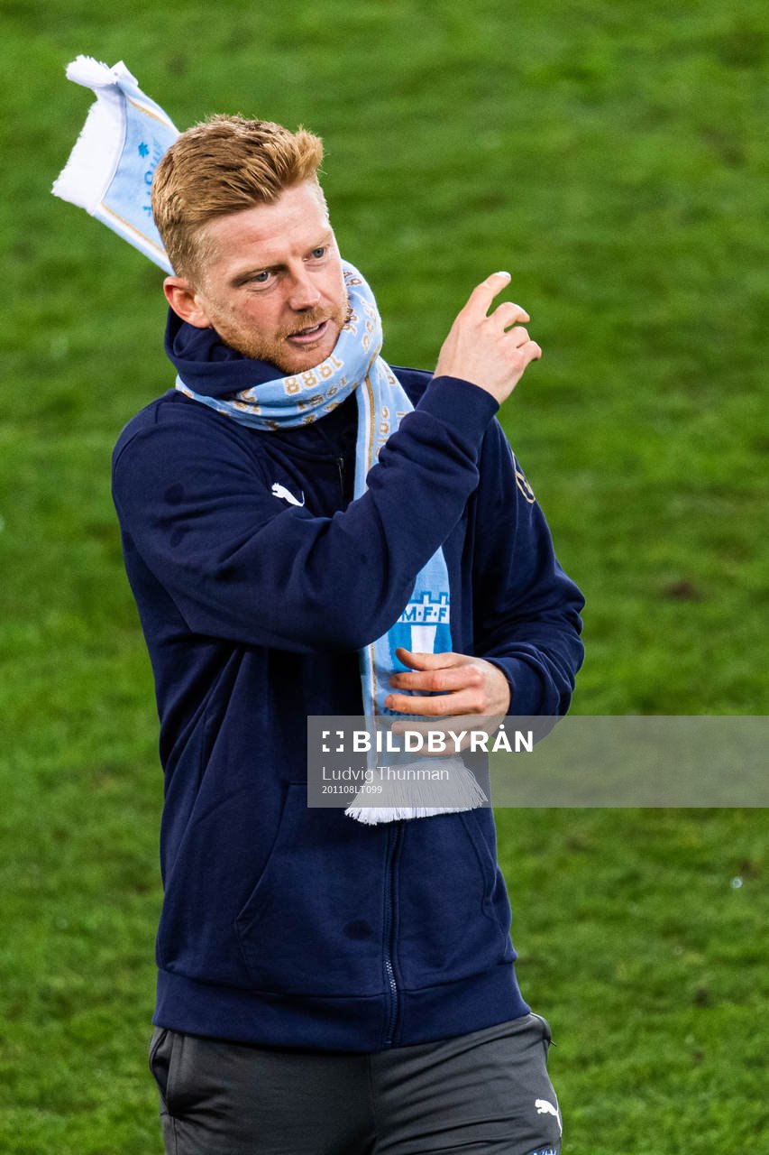 Malmö FFs Anders Christiansen jublar över SM-guldet