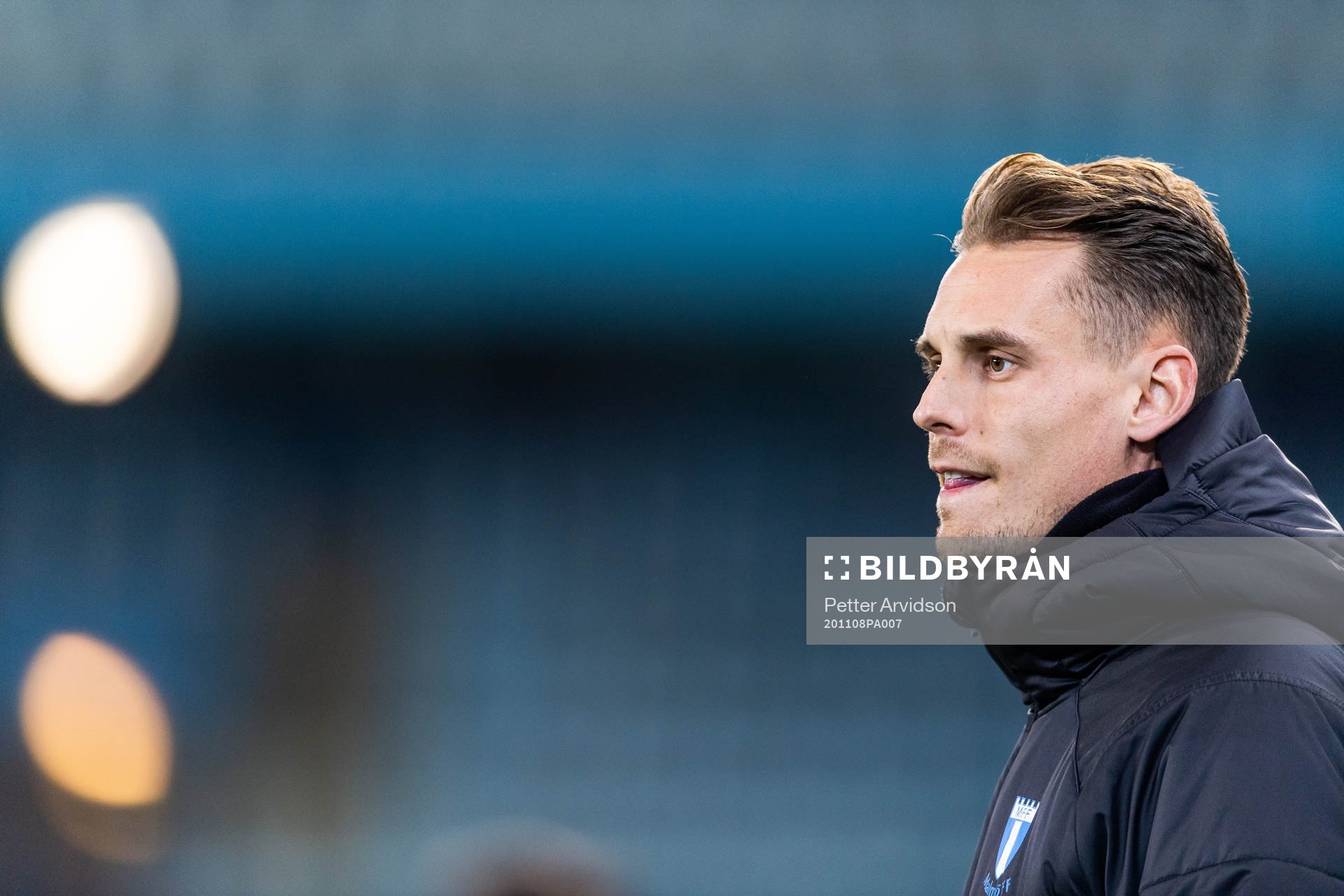 Malmö FFs assisternade tränare Daniel Bäckström inför fotbollsmatchen i Allsvenskan mellan Malmö FF och Sirius den 8 november 2020 i Malmö.