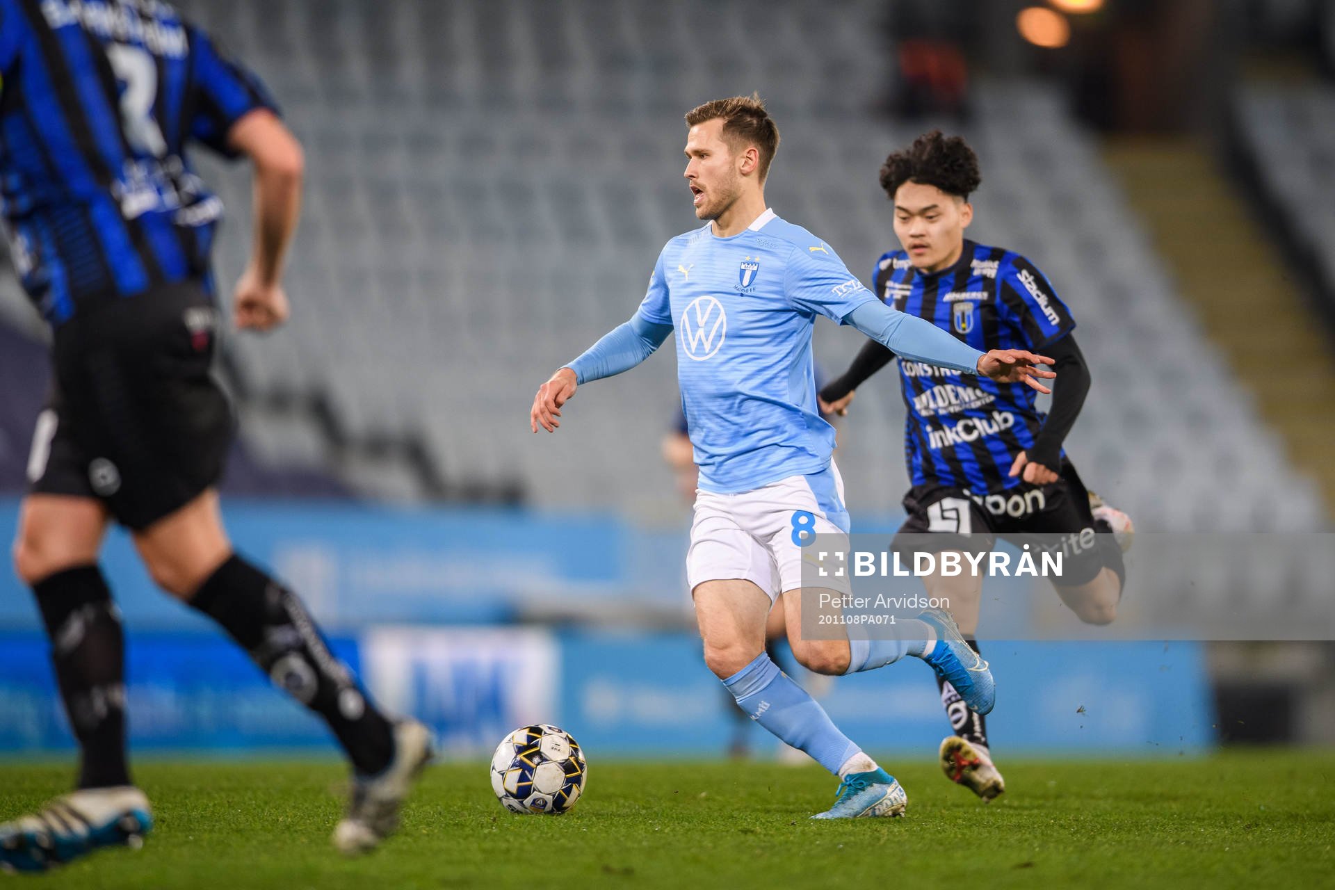 Malmö FFs Arnór Traustason och Sirius Isak Bråholm