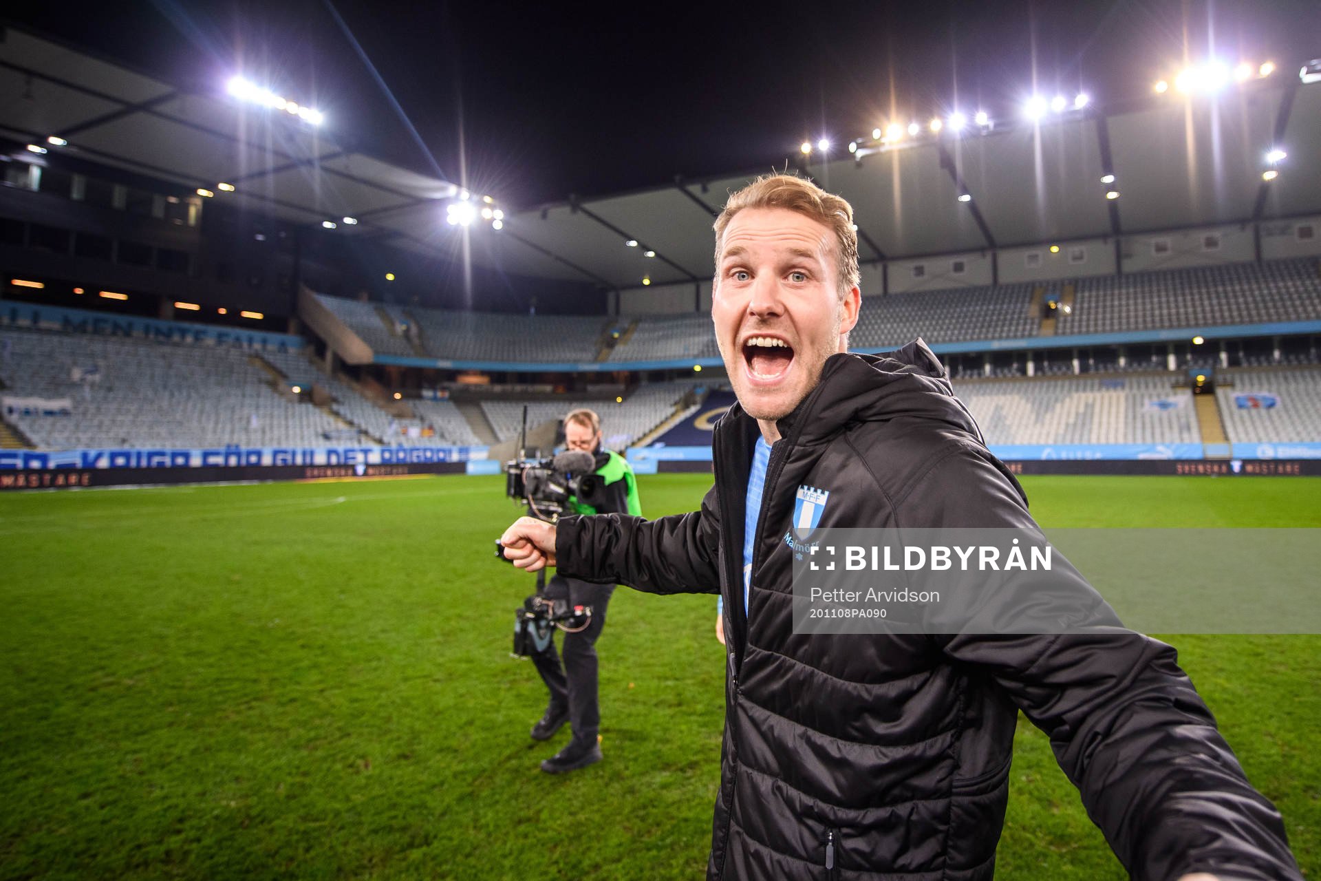 Malmö FFs Ola Toivonen jublar över SM-guldet