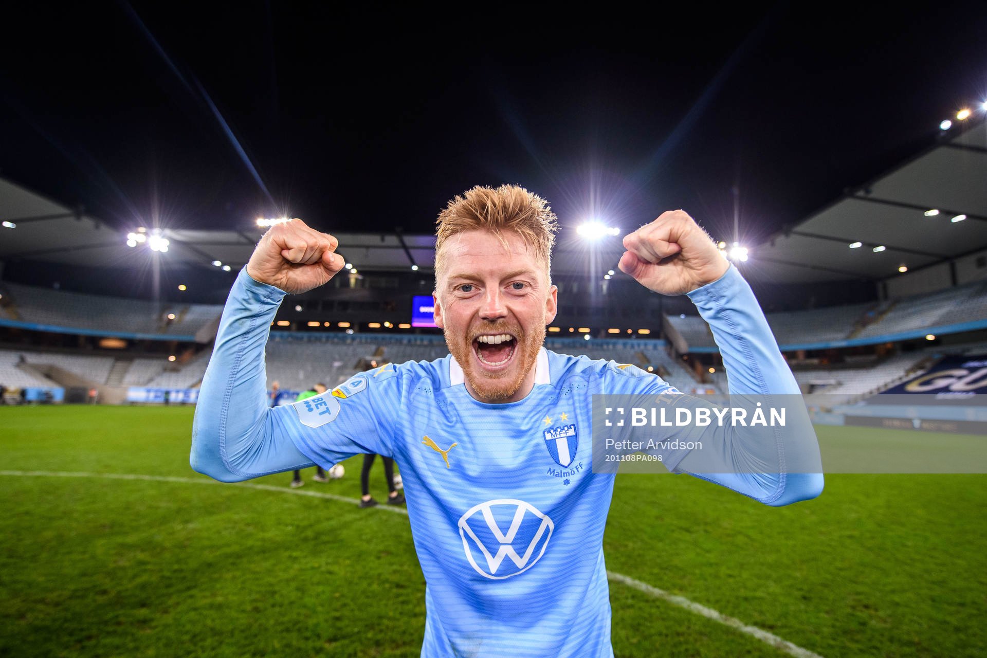 Malmö FFs Anders Christiansen jublar över SM-guldet