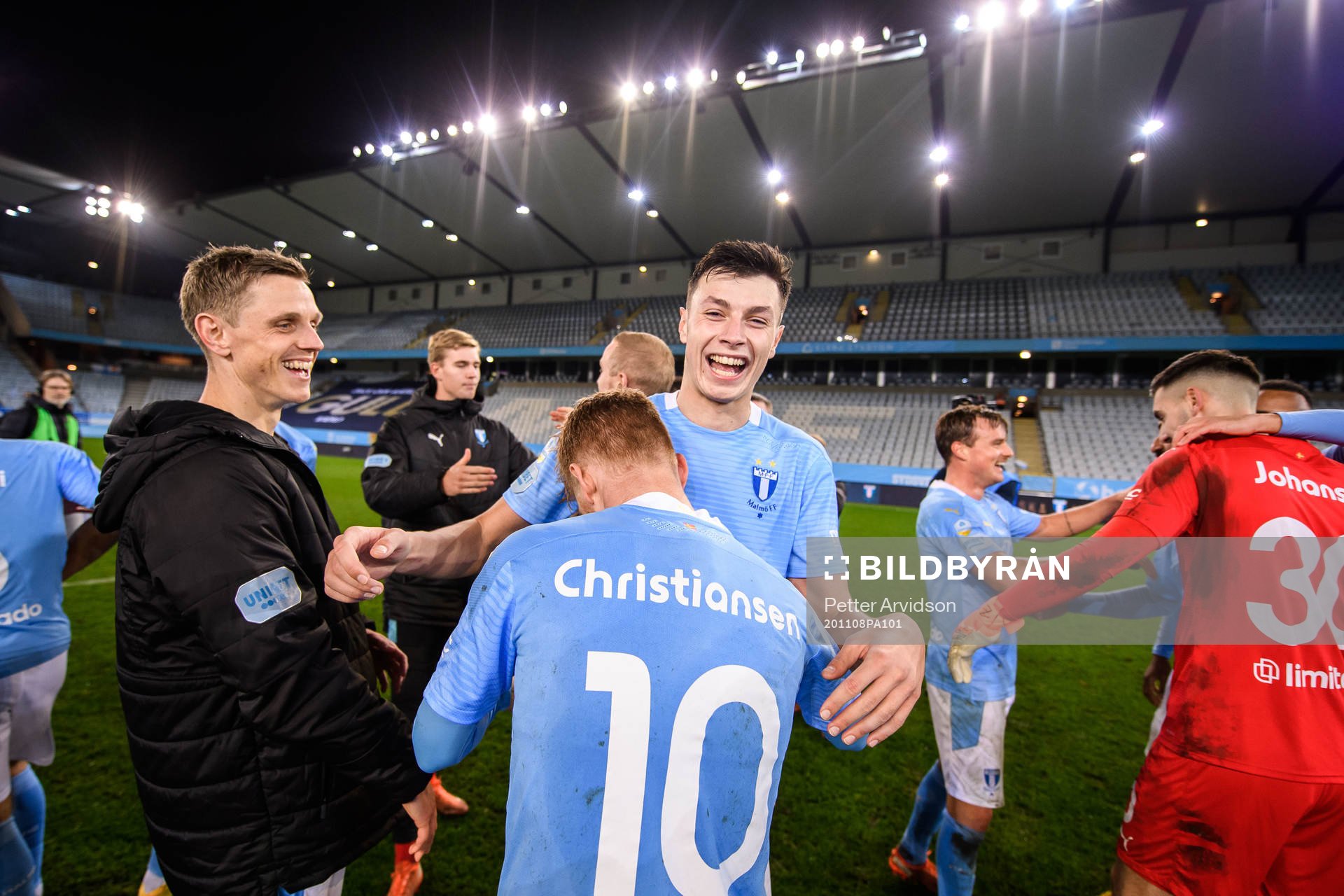 Malmö FFs Sören Rieks, Anel Ahmedhodzic och. Anders