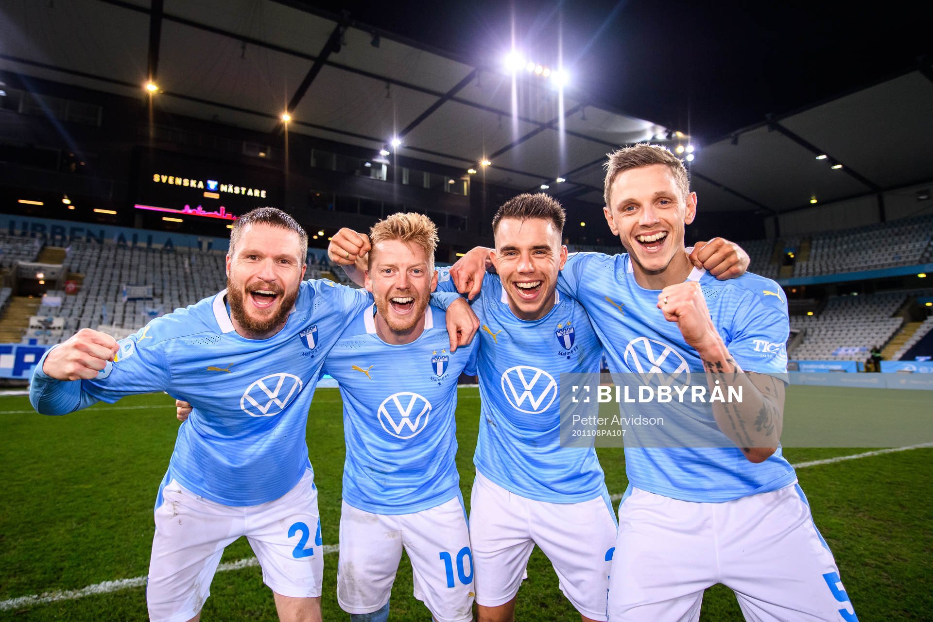 Malmö FFs Lasse Nielsen, Anders Christiansen, Jonas