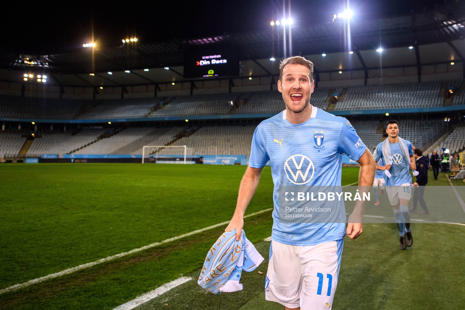 Malmö FFs Ola Toivonen jublar över SM-guldet