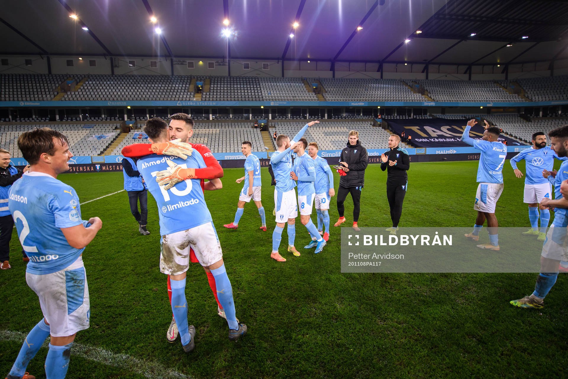 Malmö FFs målvakt Marko Johansson och Anel Ahmedhodzic