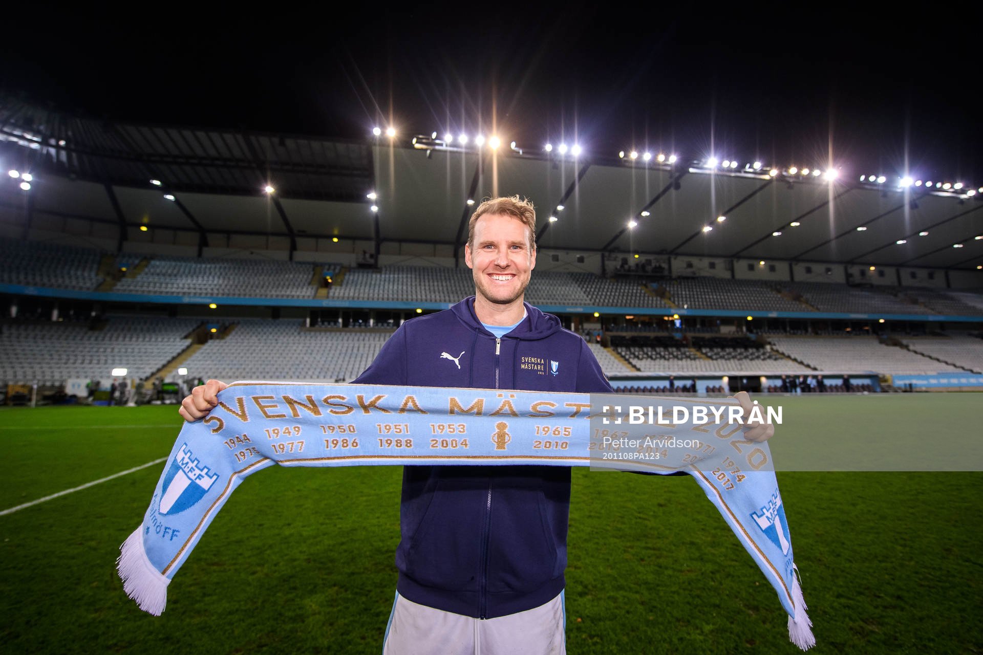 Malmö FFs Ola Toivonen jublar över SM-guldet